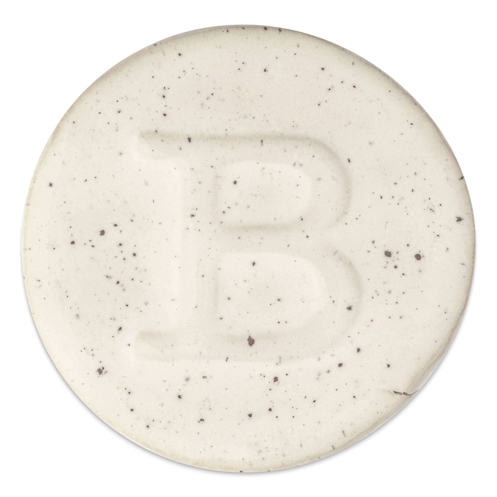 Botz Pro Glaze - Pyrite White, 200 ml sample fired to 1150°C / 2102°F