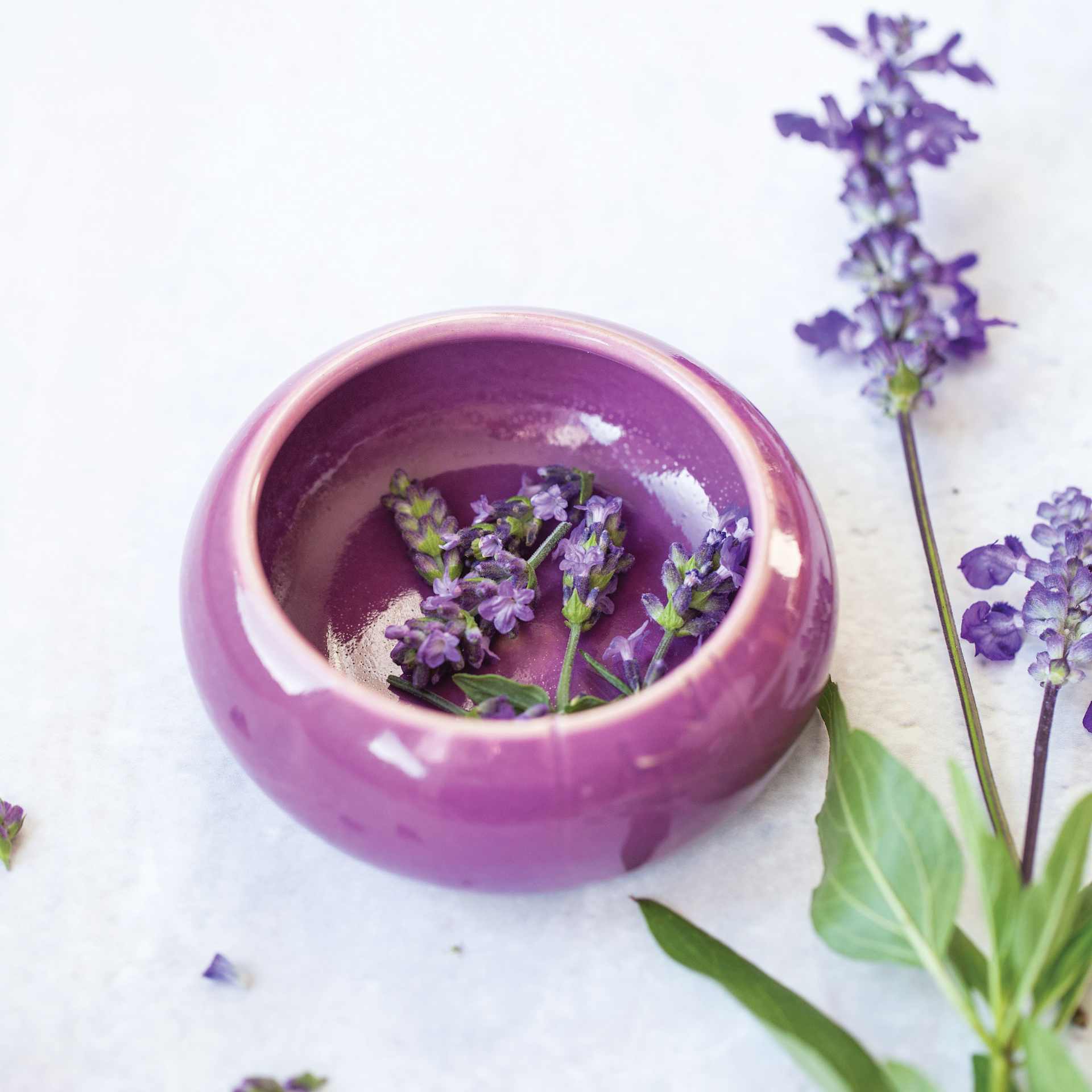 Botz Pro Glaze - Amethyst, 200 ml finished bowl in use