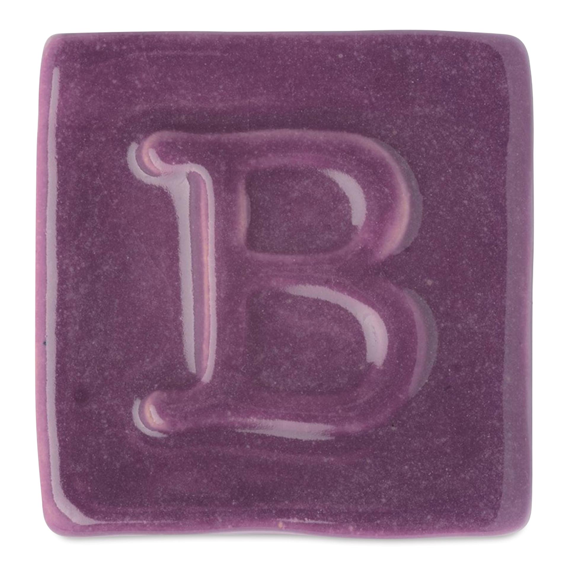 Botz Pro Glaze - Amethyst, 200 ml sample fired to 1050°C / 1922°F