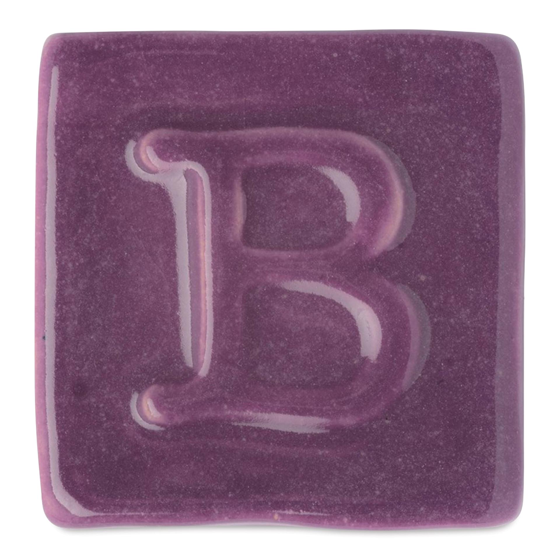 Botz Pro Glaze - Amethyst, 800 ml sample fired to 1050°C / 1922°F
