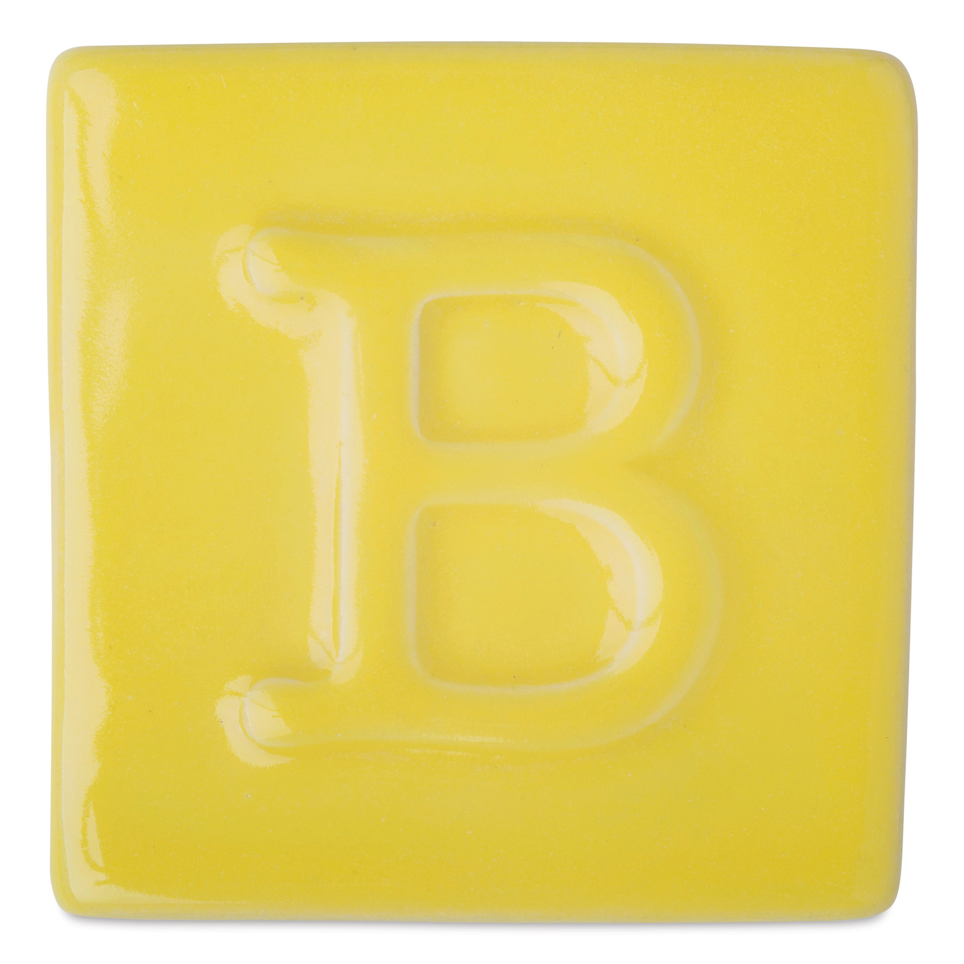 Botz Pro Glaze - Citrine Yellow, 800 ml sample fired to 1050°C / 1922°F