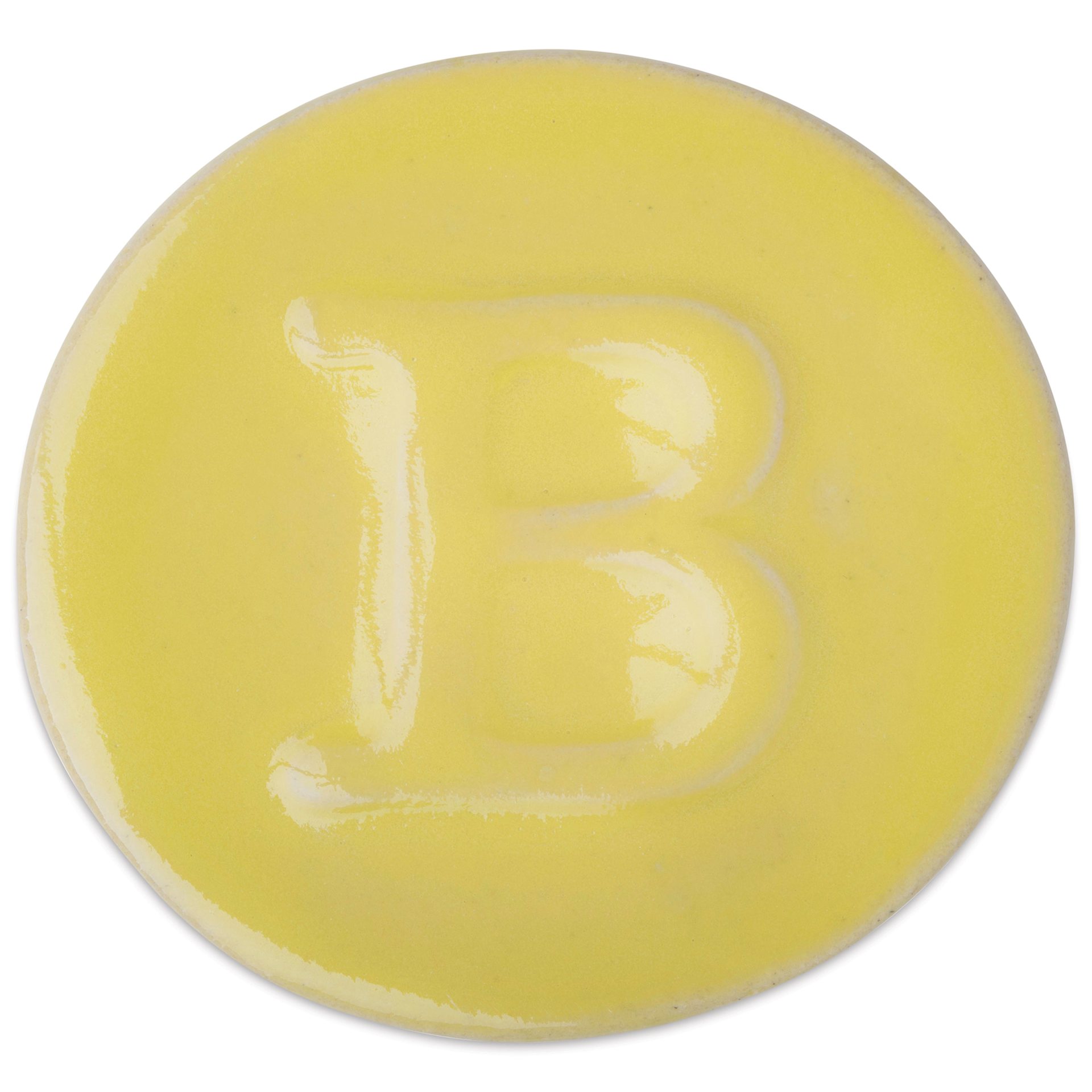 Botz Pro Glaze - Citrine Yellow, 800 ml sample fired to 1150°C / 2102°F