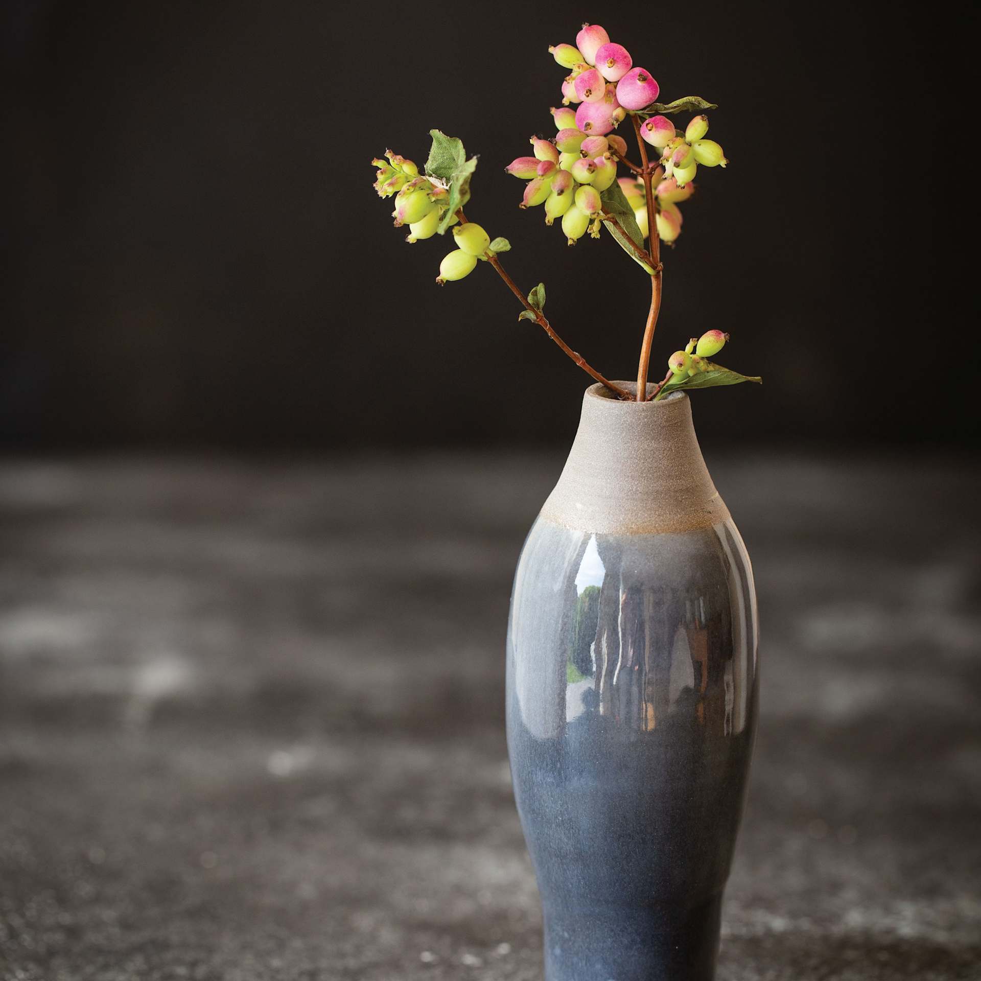 Botz Pro Glaze - Topaz Blue, 200 ml finished vase example