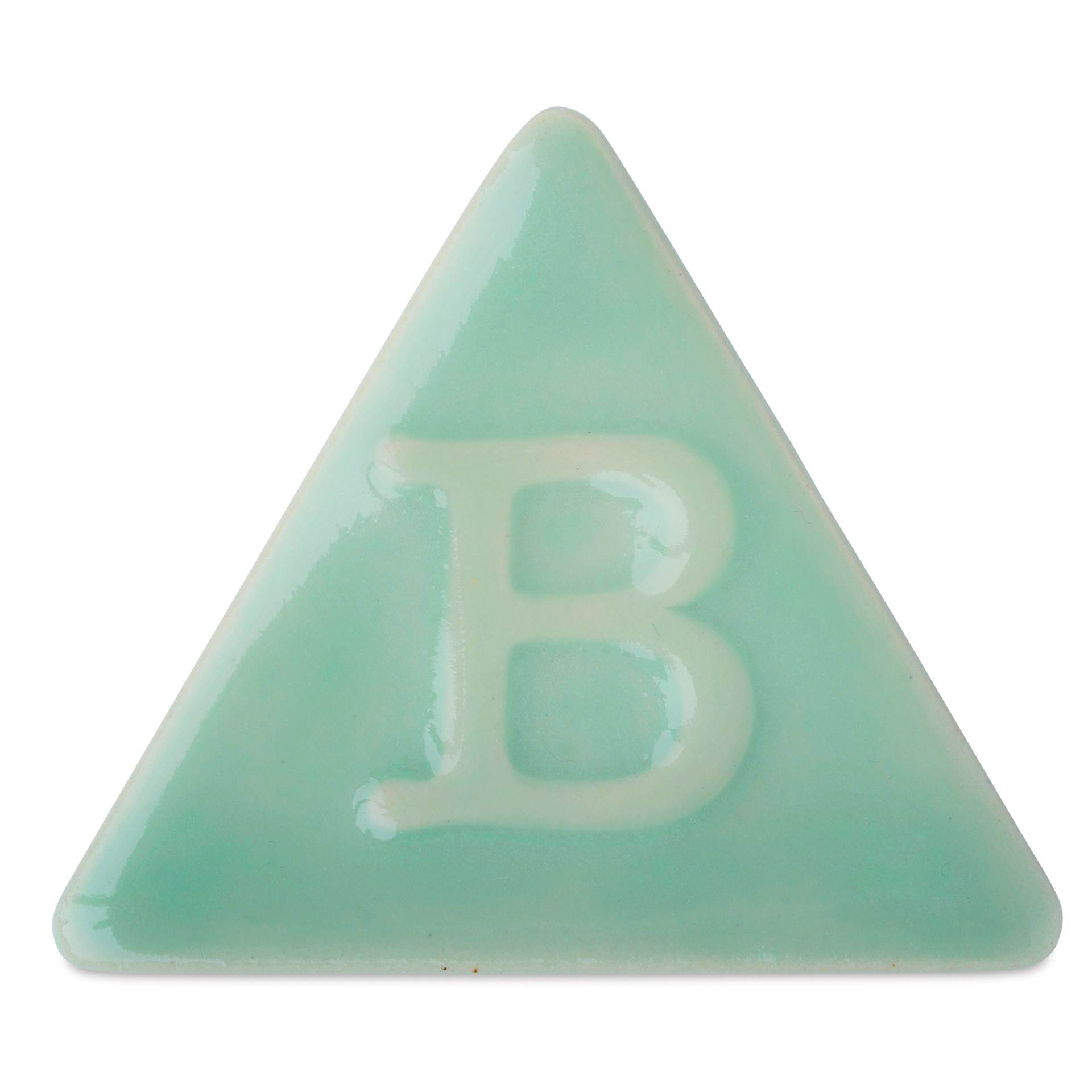 Botz Pro Glaze - Celadon Green, 200 ml sample fired to 1250°C / 2282°F