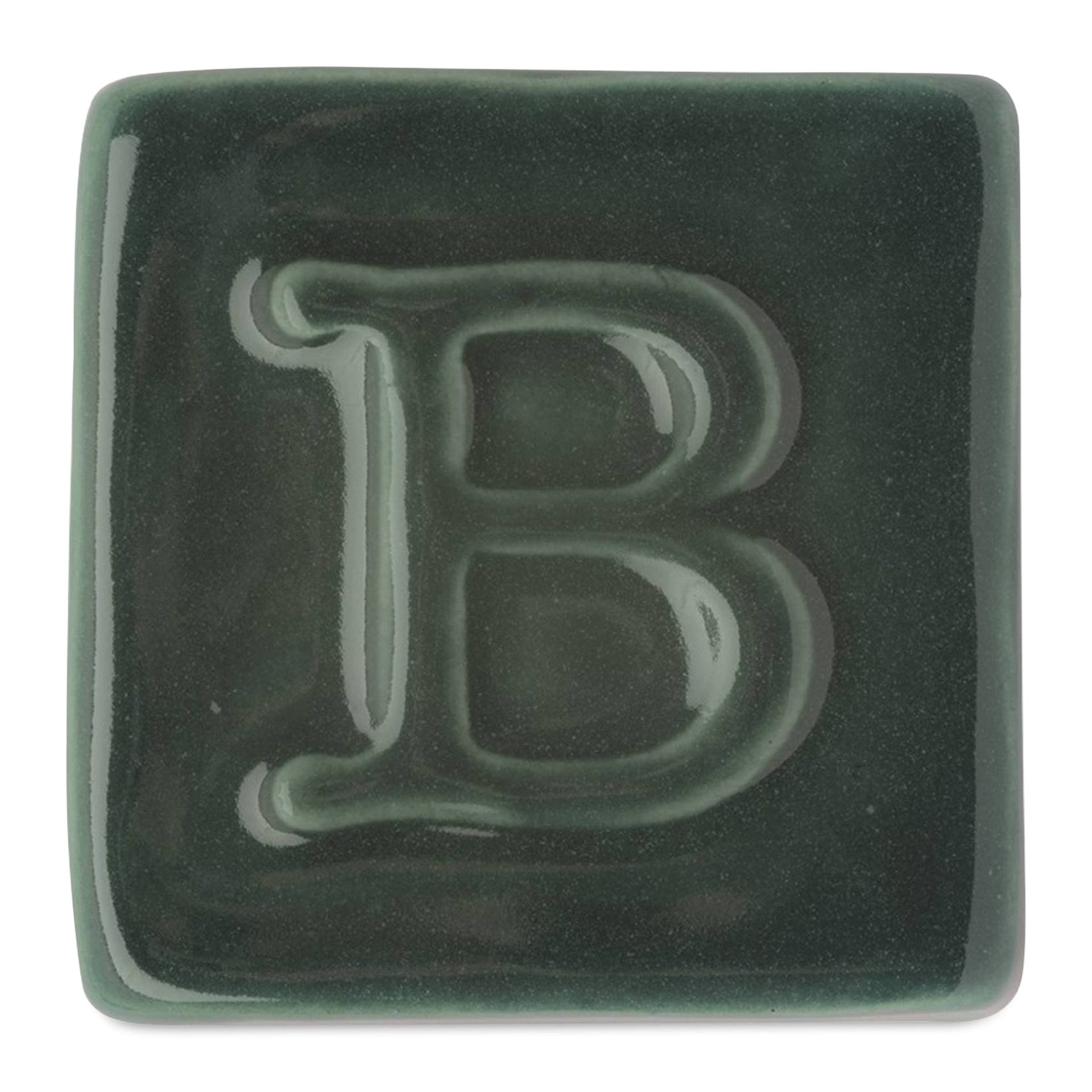 Botz Pro Glaze - Malachite, 800 ml sample fired to 1050°C / 1922°F