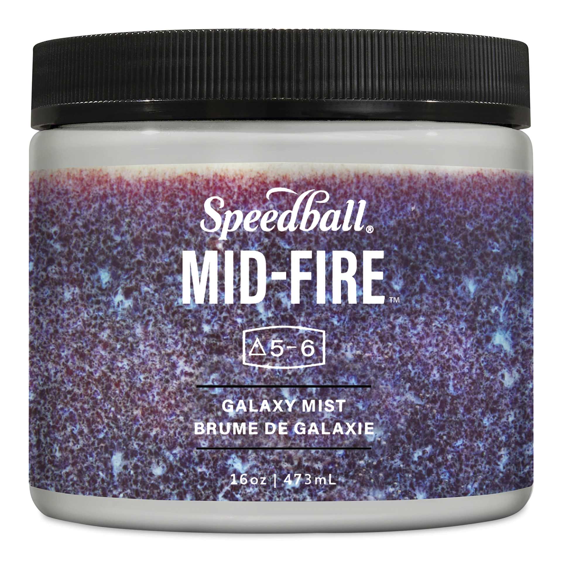 Speedball Mid-Fire Glaze - Galaxy Mist, 16 oz - front of packaging