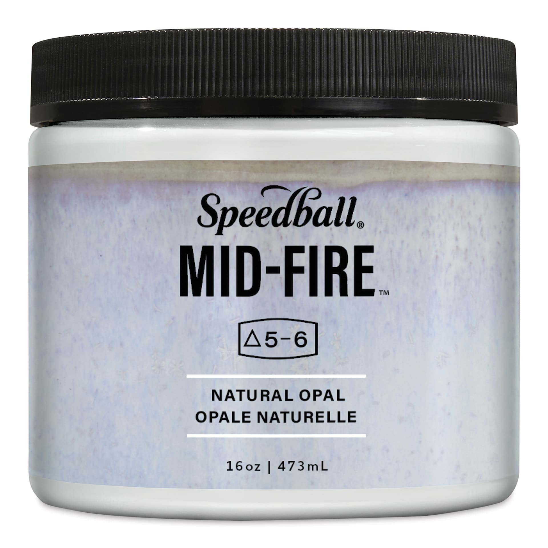 Speedball Mid-Fire Glaze - Natural Opal, 16 oz - front of packaging