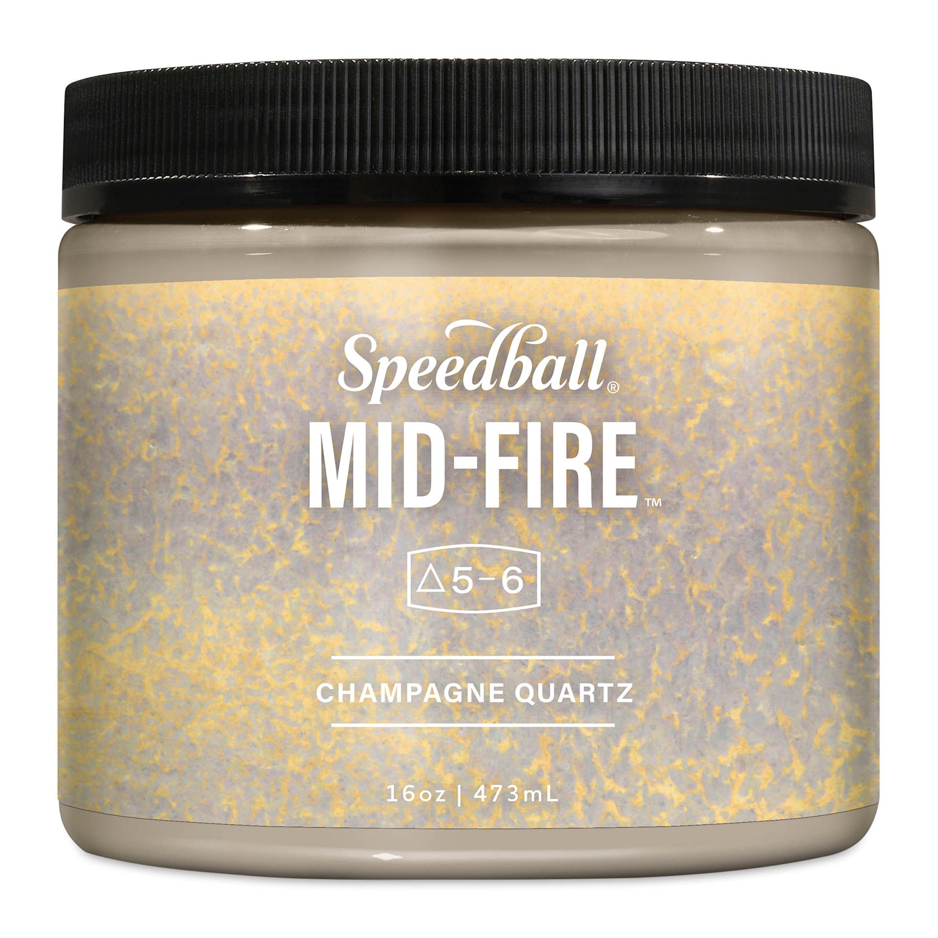 Speedball Mid-Fire Glaze - Champagne Quartz, 16 oz container