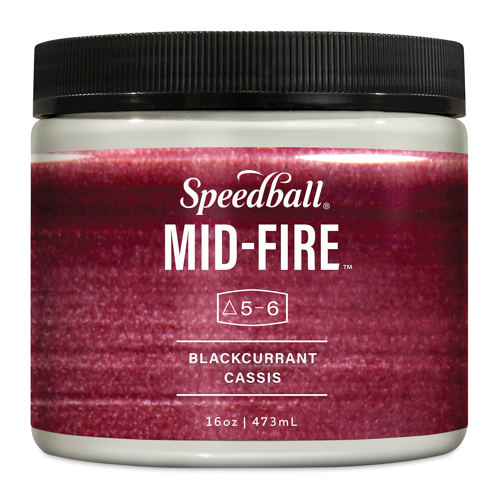 Speedball Mid-Fire Glaze - Blackcurrant, 16 oz container