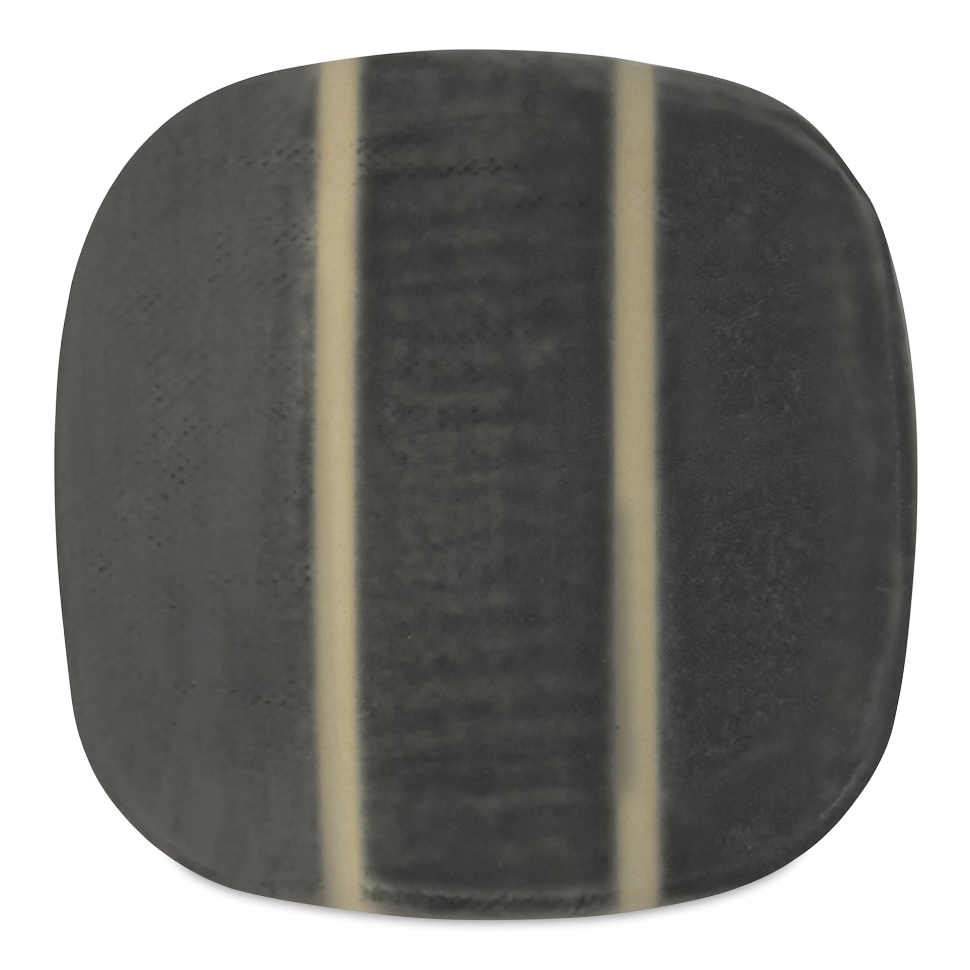 Speedball Mid-Fire Glaze - Smoke - application tile (varied thickness layers)