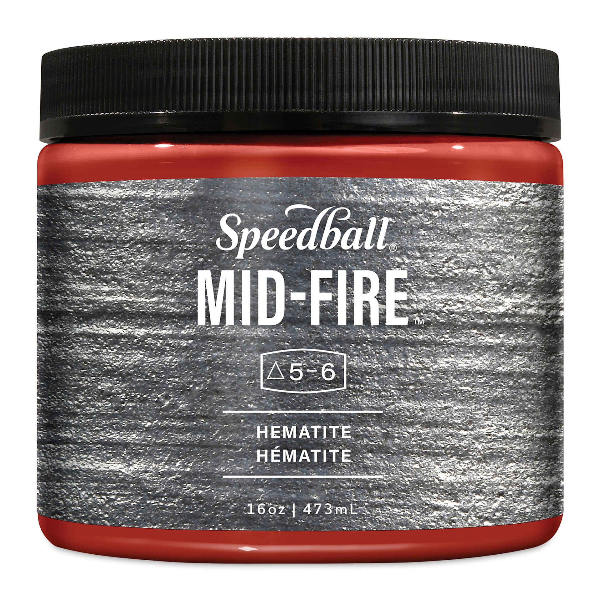 Speedball Mid-Fire Glaze - Hematite, 16 oz - front of packaging