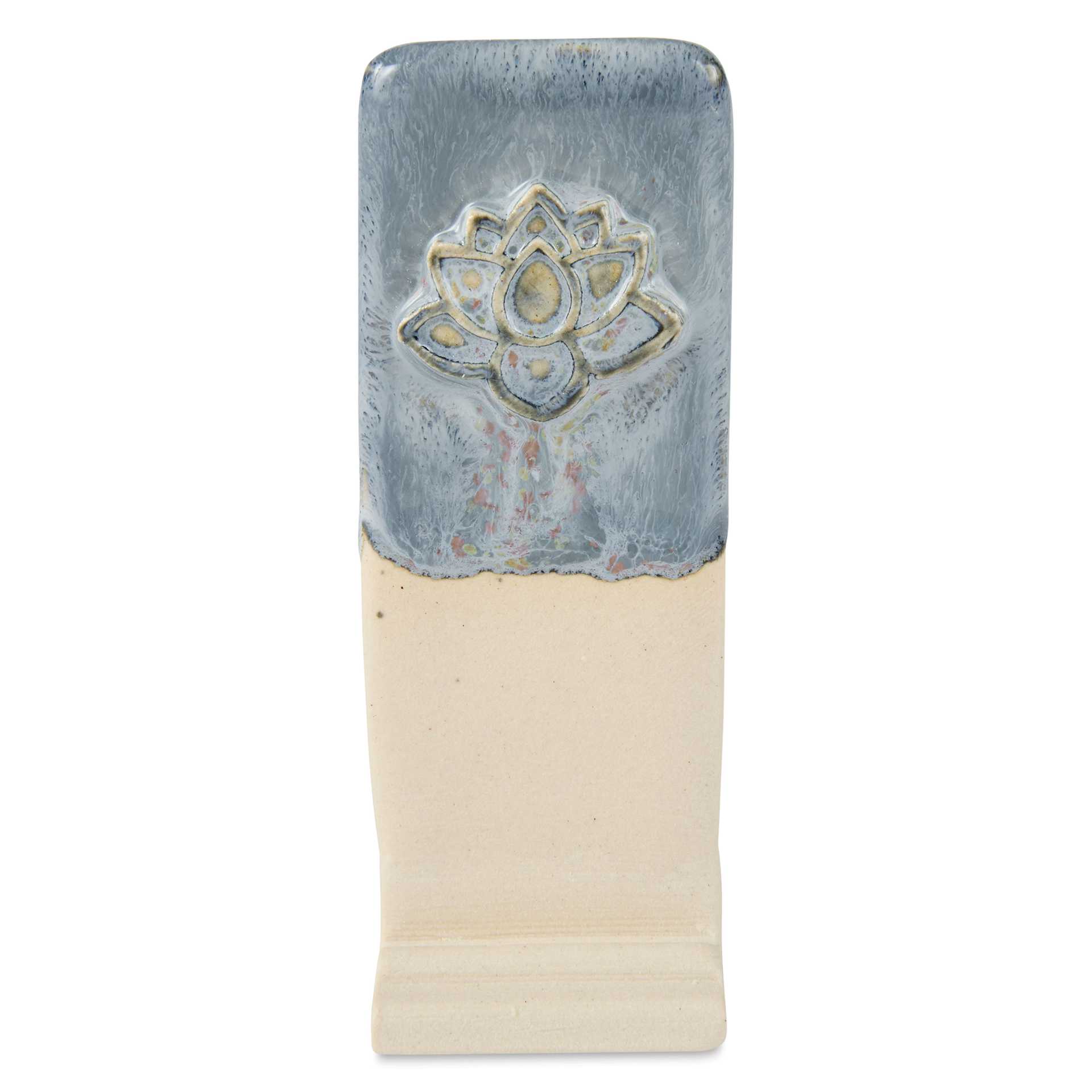 Speedball Mid-Fire Glaze - Nightshade applied beneath Vanilla Flux