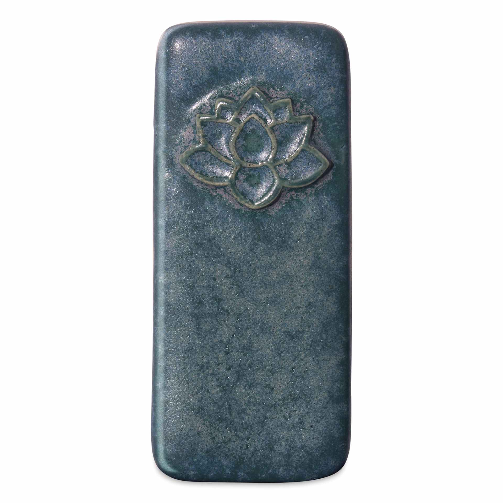 Speedball Mid-Fire Glaze - Teal Agate - finished example fired at cone 6
