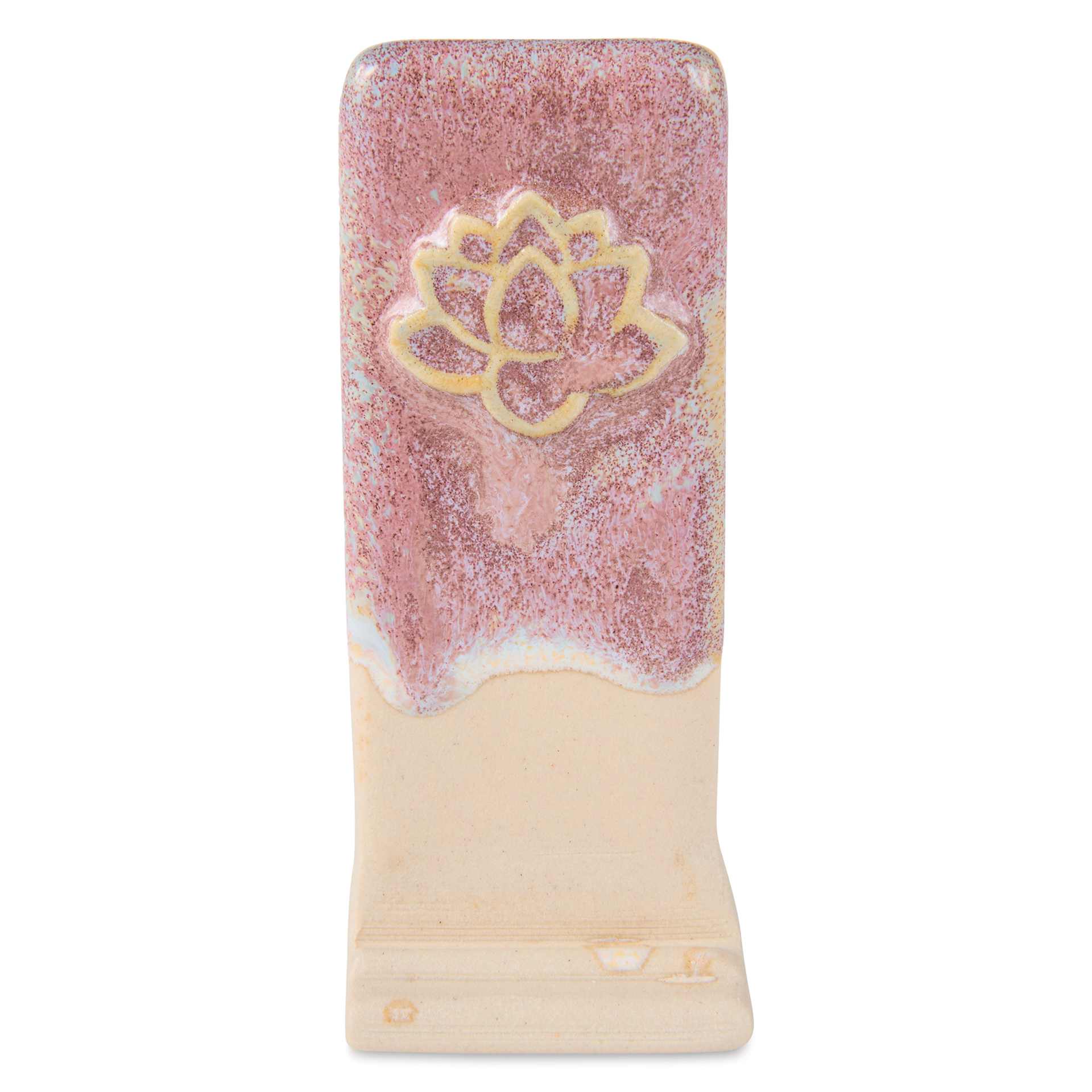 Speedball Mid-Fire Glaze - Green Tourmaline applied beneath Vanilla Flux