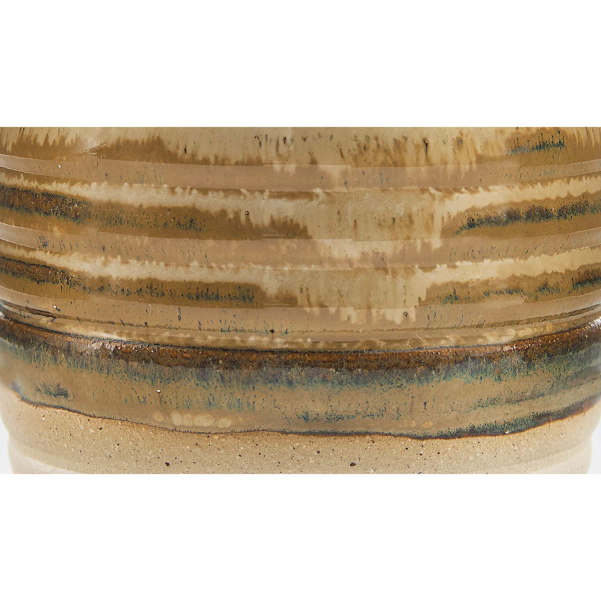 Speedball Mid-Fire Glaze - Cocoa Flux applied to vessel