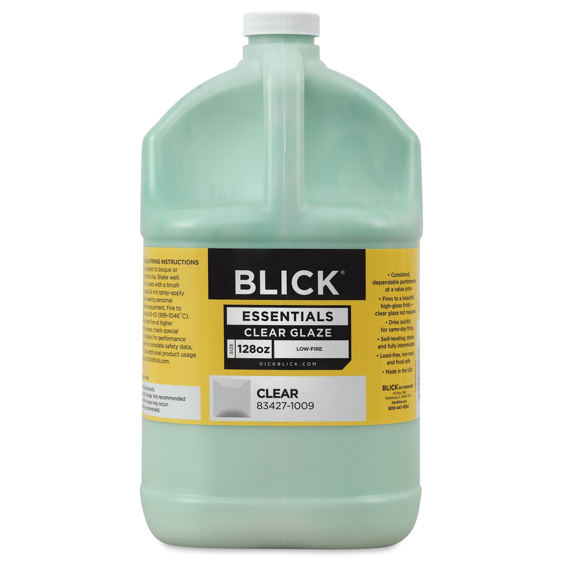 Blick Essentials Clear Glaze - 128 oz (Gallon), front of bottle