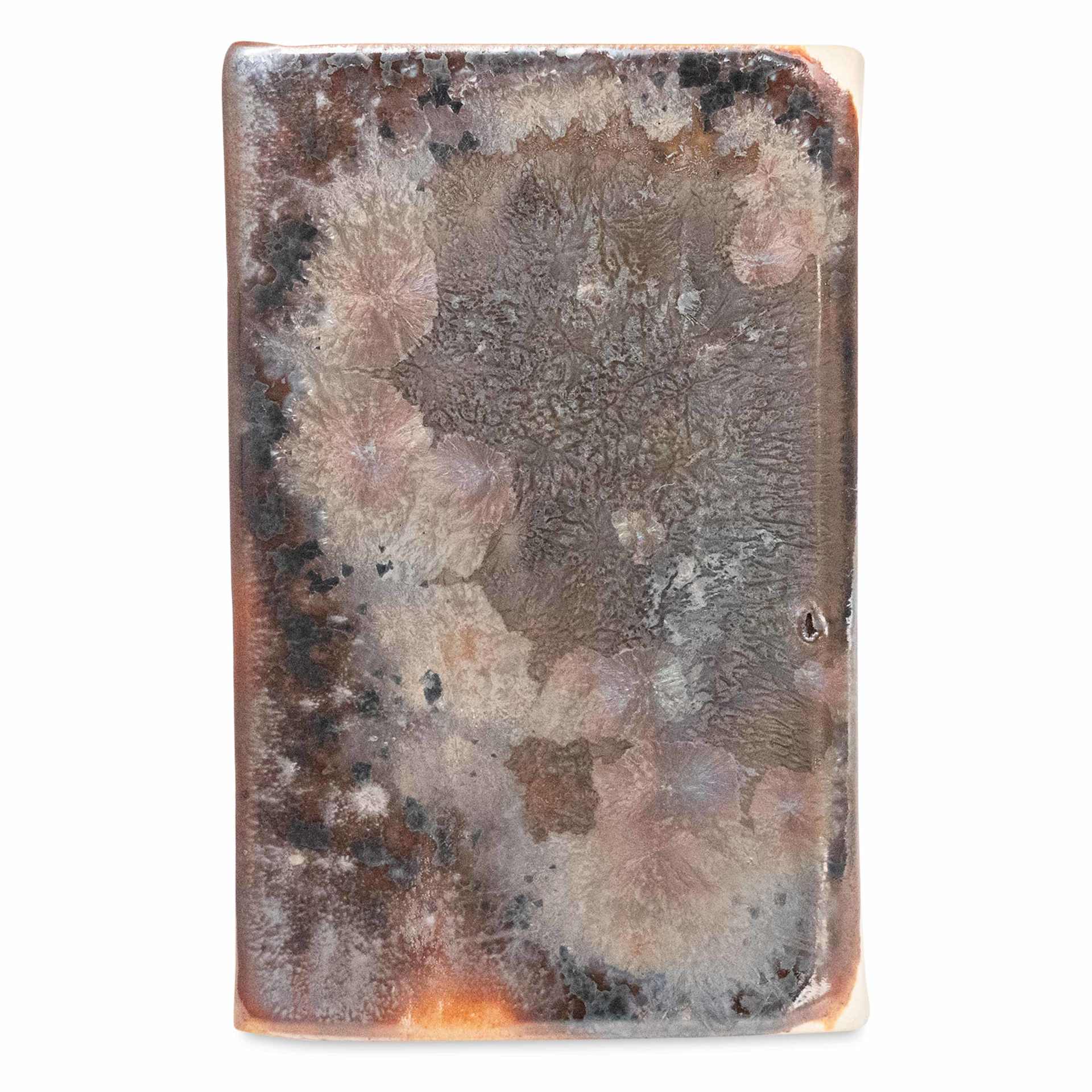 Amaco Cosmos Glaze - CO-3 Event Horizon two coats fired to coat 5 oxidation