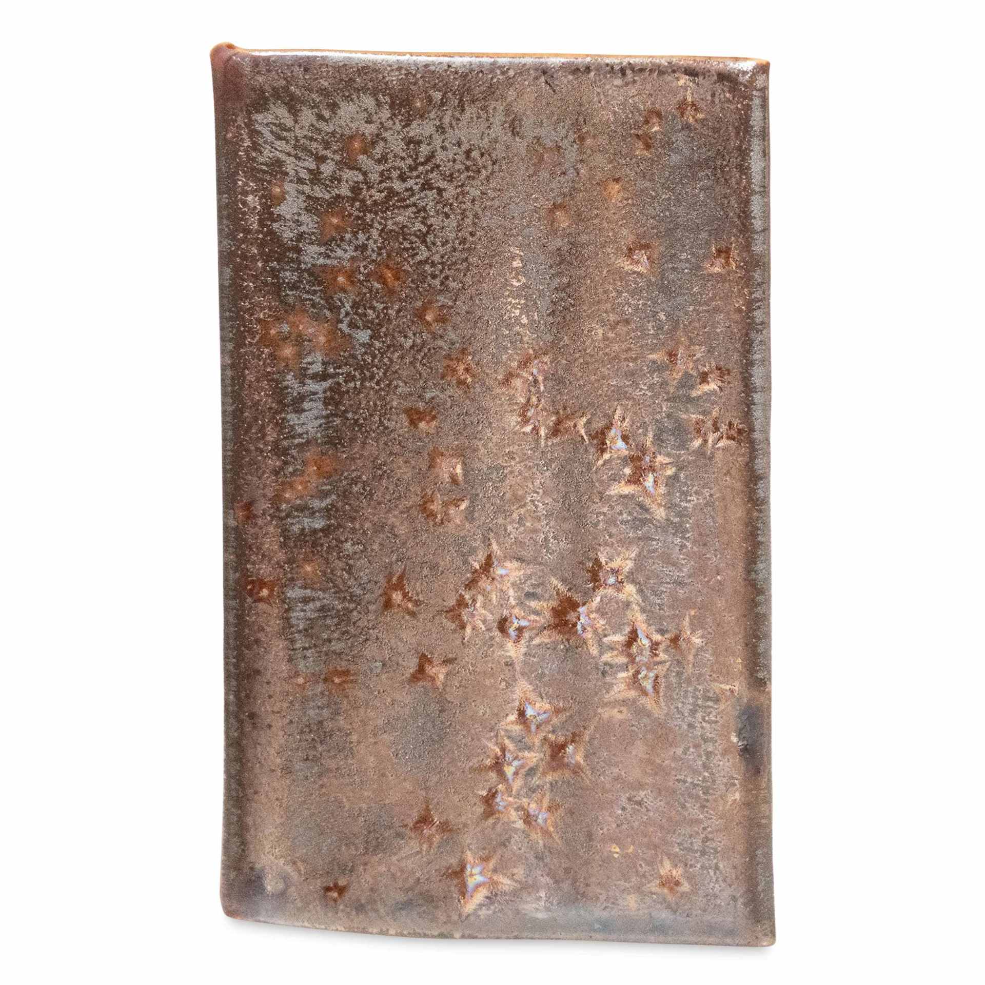 Amaco Cosmos Glaze - CO-5 Dark Matter three coats fired to cone 6 oxidation