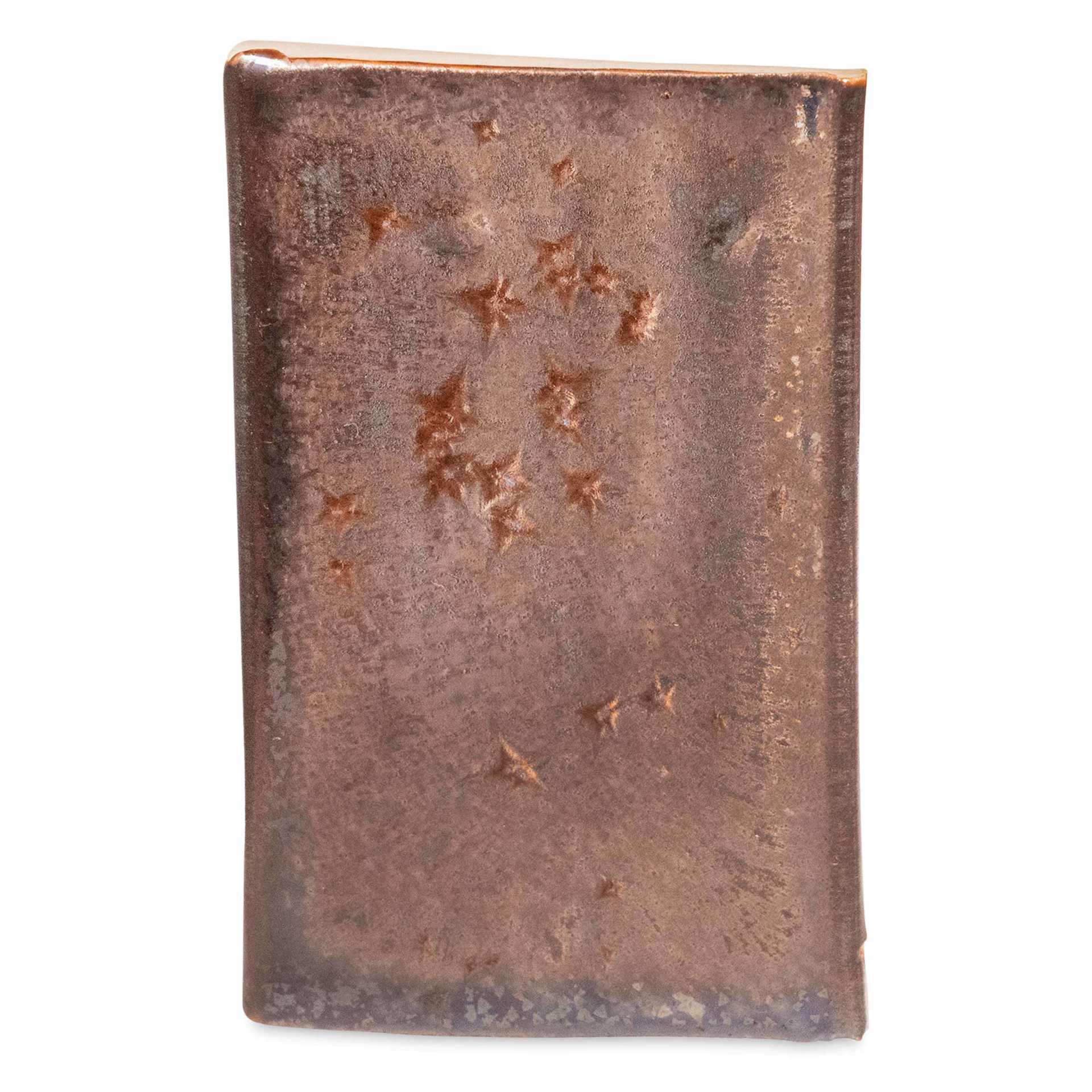 Amaco Cosmos Glaze - CO-5 Dark Matter four coats fired to cone 6 oxidation