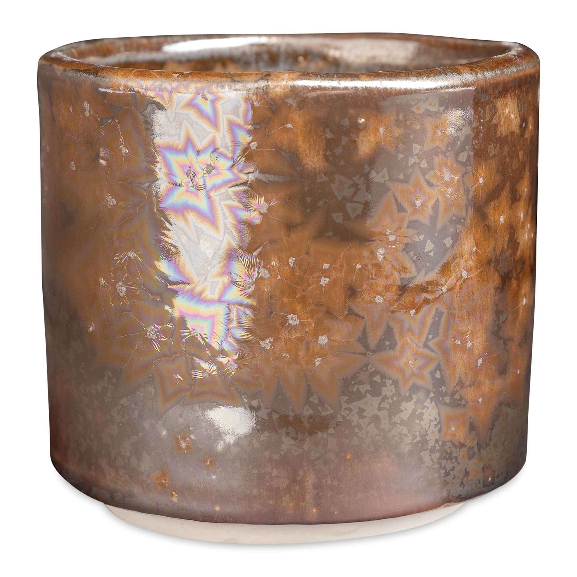 Amaco Cosmos Glaze - CO-5 Dark Matter fired to cone 6 oxidation