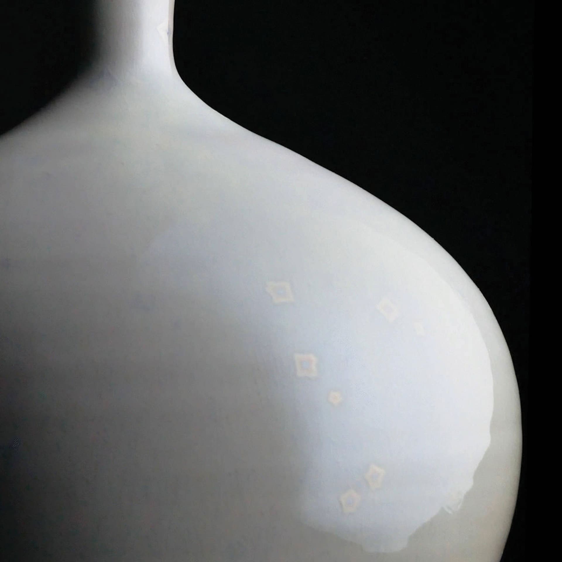 Amaco Cosmos Glaze - CO-6 Supernova close-up of finished vase