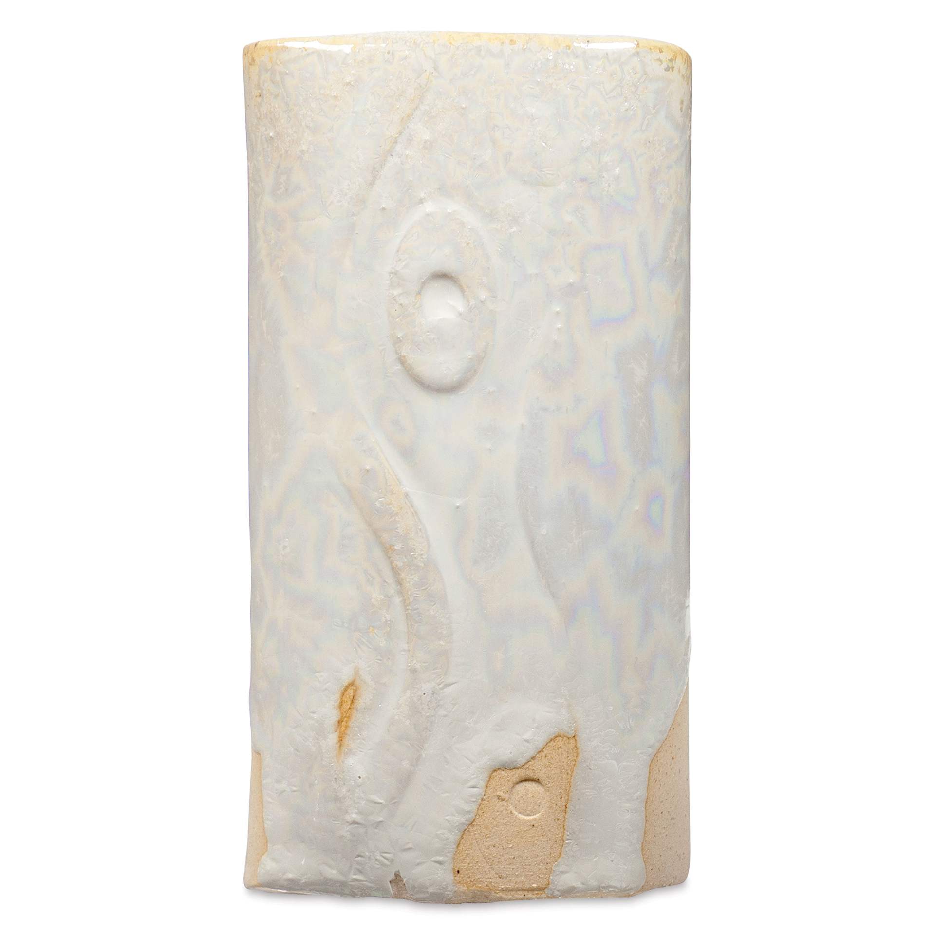Amaco Cosmos Glaze - CO-6 Supernova, 16 oz, fired on Buff Stoneware #46
