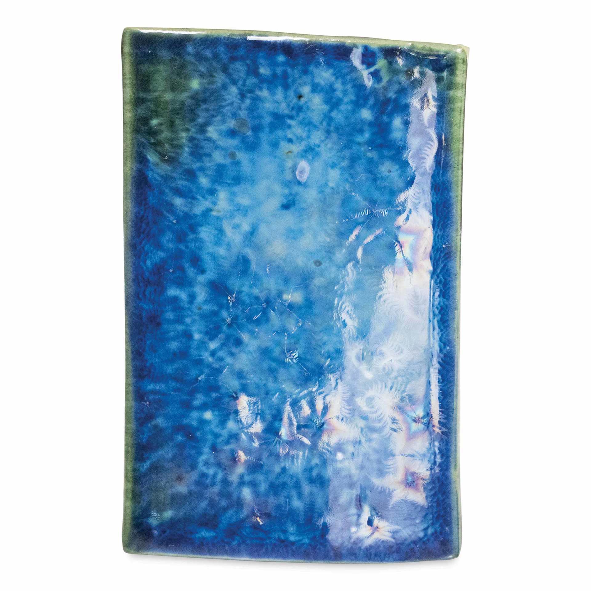 Amaco Cosmos Glaze - CO-21 Galactic Glacier three coats fired to cone 6 oxidation