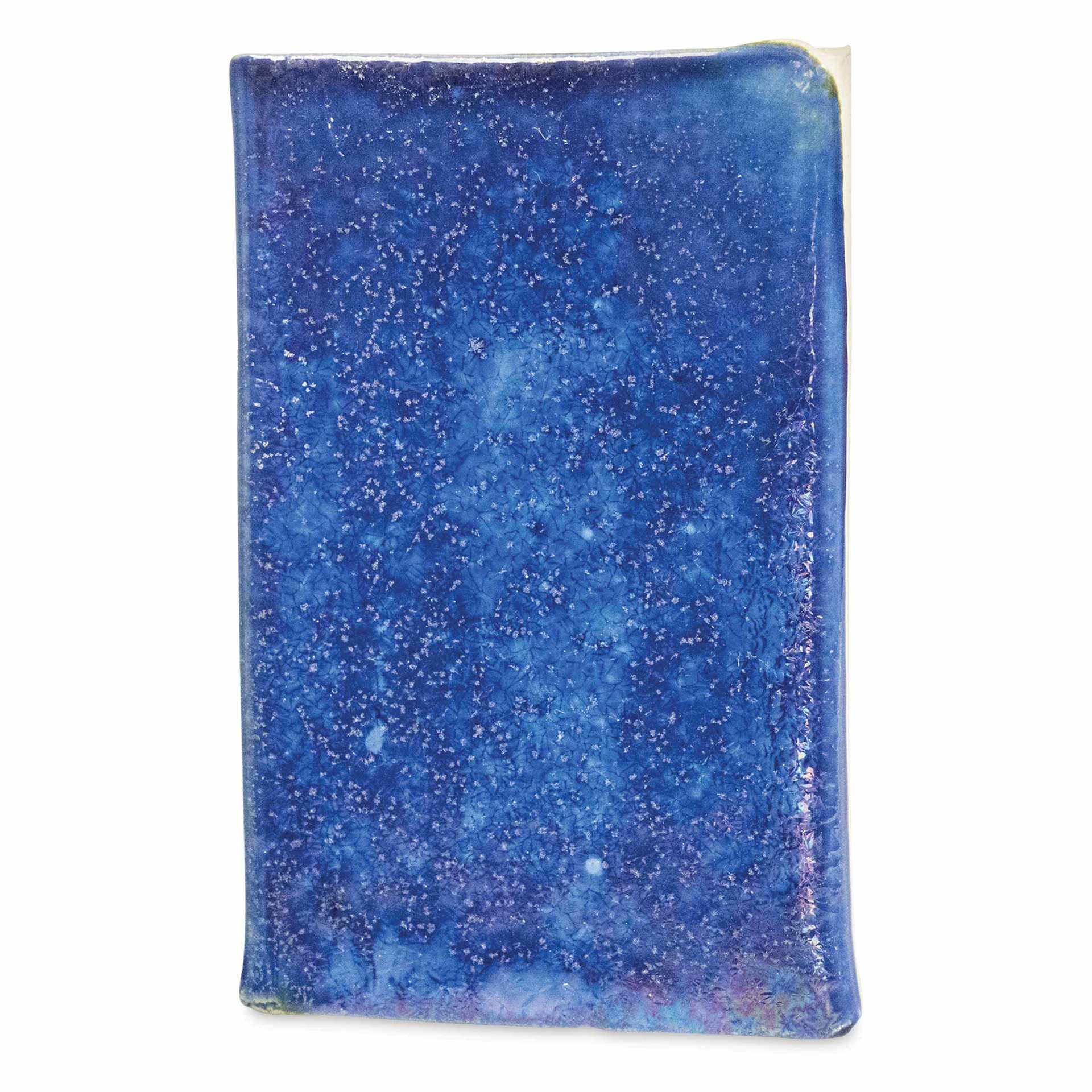 Amaco Cosmos Glaze - CO-24 Blue Starlight two coats fired to cone 5 oxidation