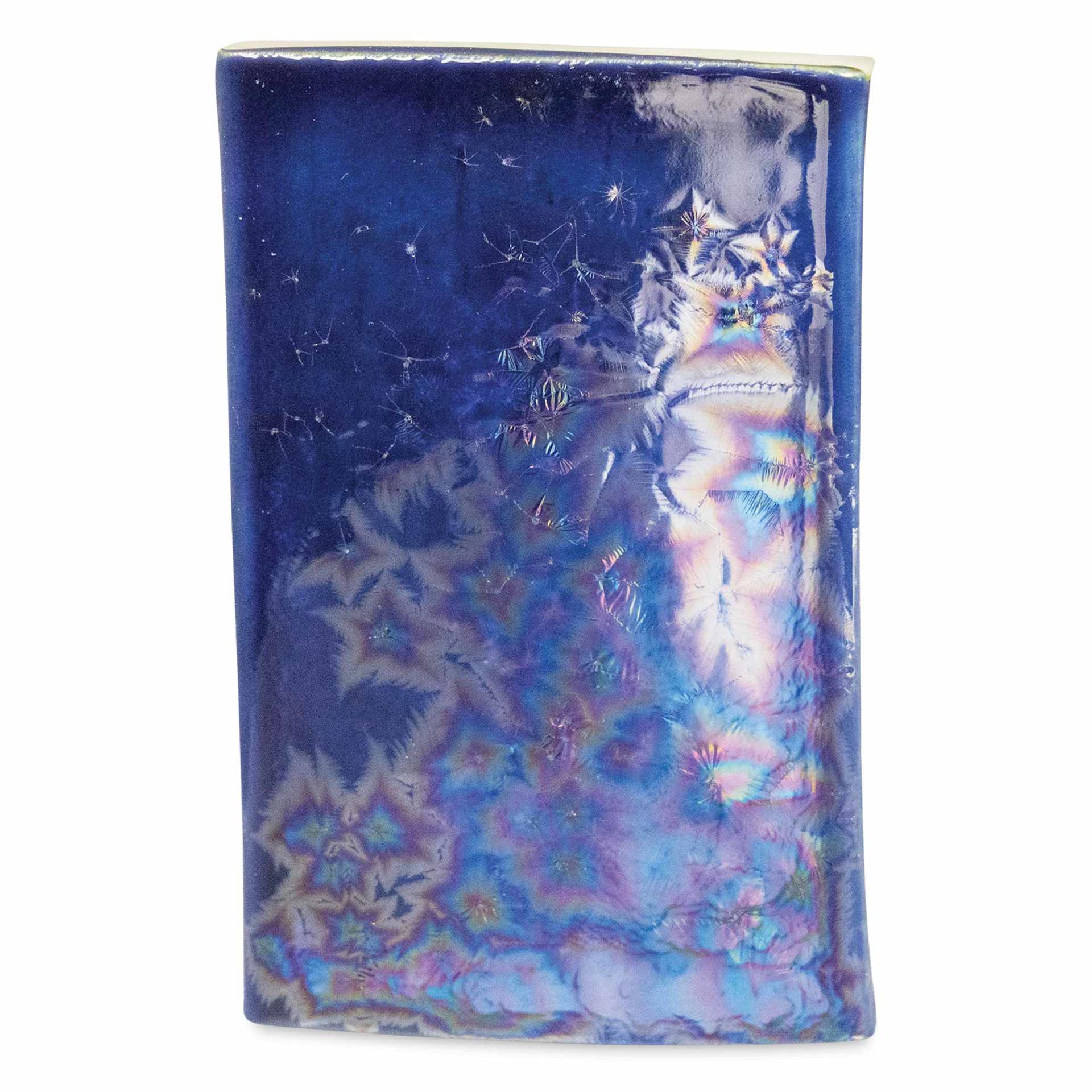Amaco Cosmos Glaze - CO-24 Blue Starlight four coats fired to cone 6 oxidation