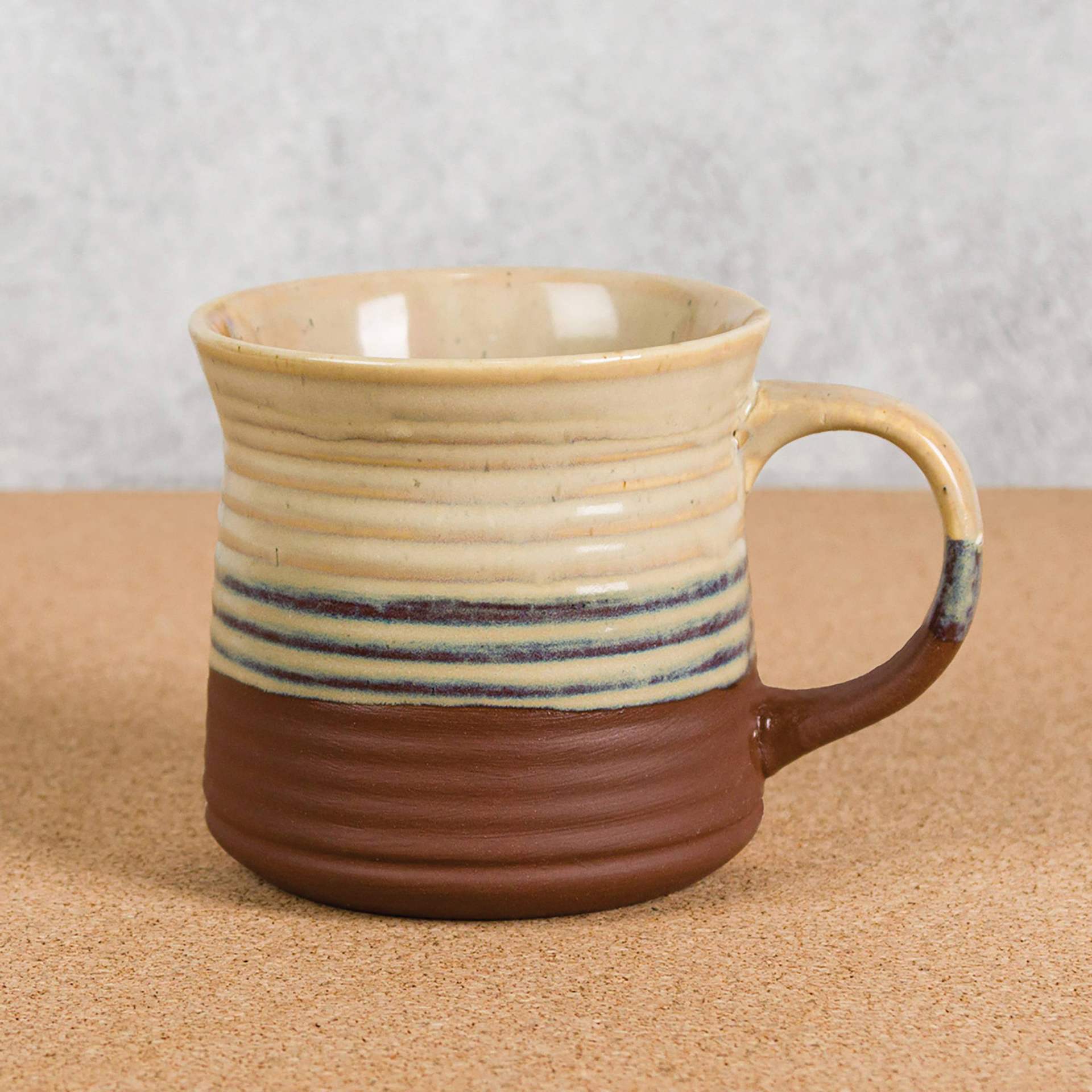 Mayco Stoneware Engobe - Brick Red - finished joe mug example