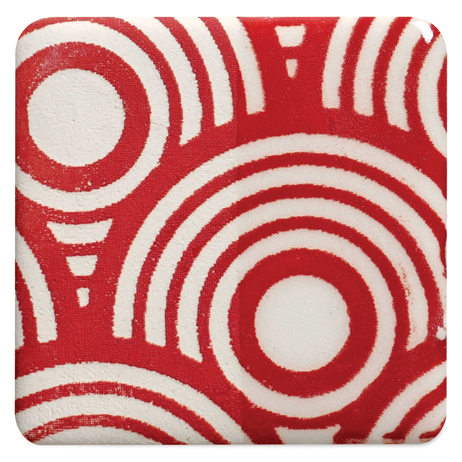 Amaco Ceramic Printing Ink - Bright Red, 8 oz fired to cone 5 oxidation