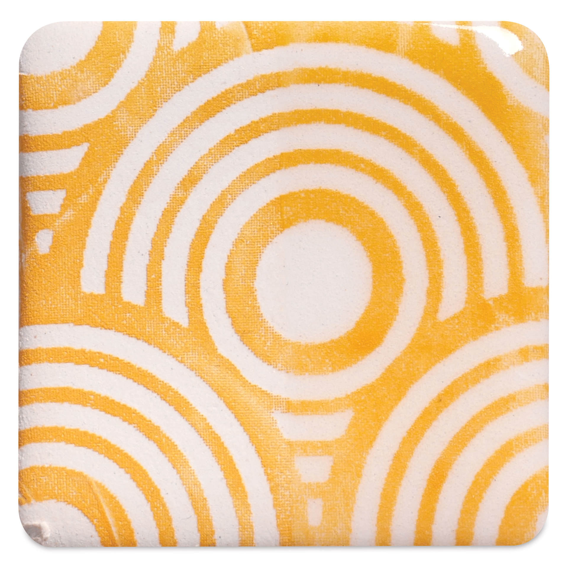 Amaco Ceramic Printing Ink - Deep Yellow, 8 oz fired to cone 5 oxidation