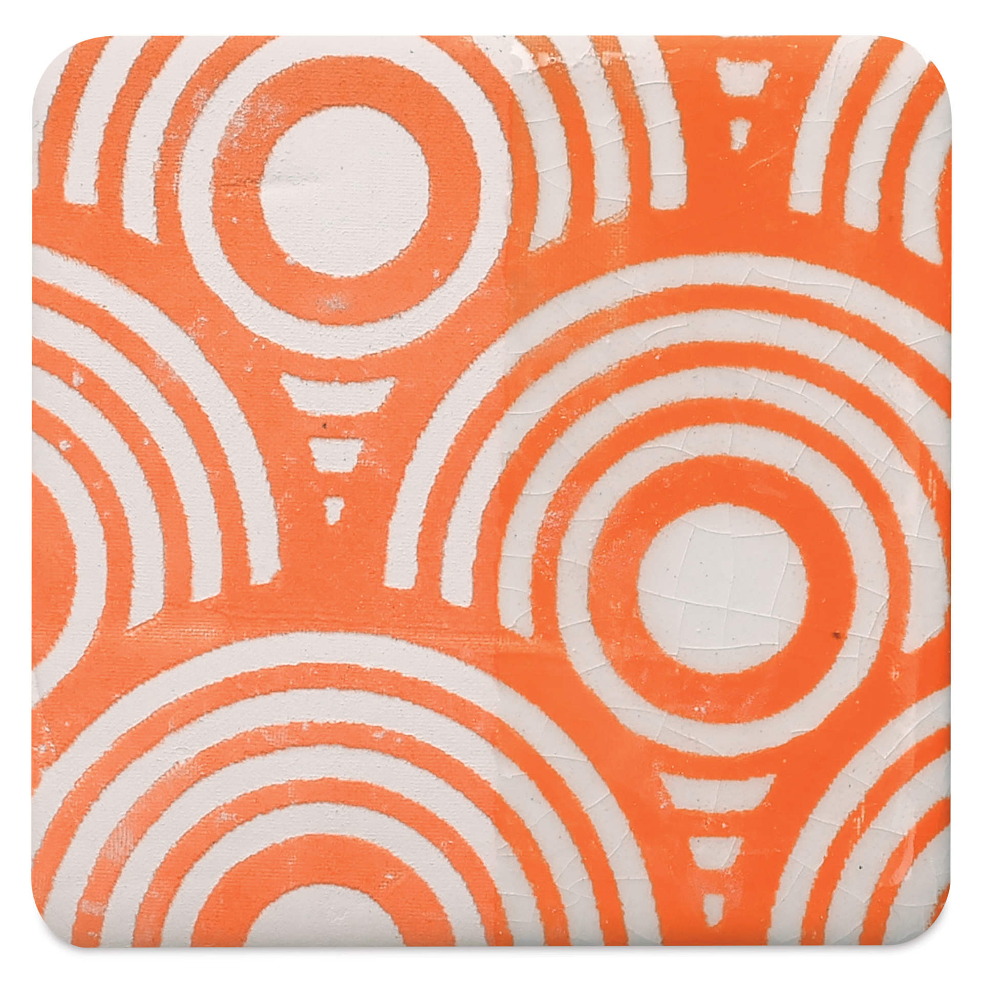 Amaco Ceramic Printing Ink - Bright Orange, 8 oz fired to cone 05 oxidation
