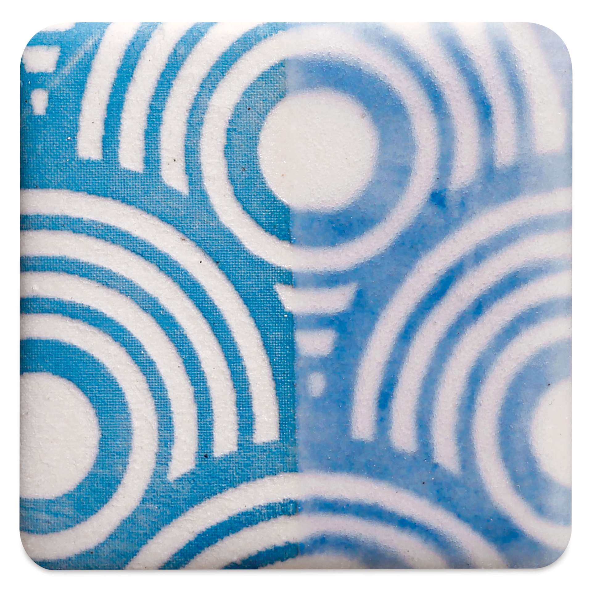 Amaco Ceramic Printing Ink - Medium Blue, 8 oz fired to cone 10 reduction