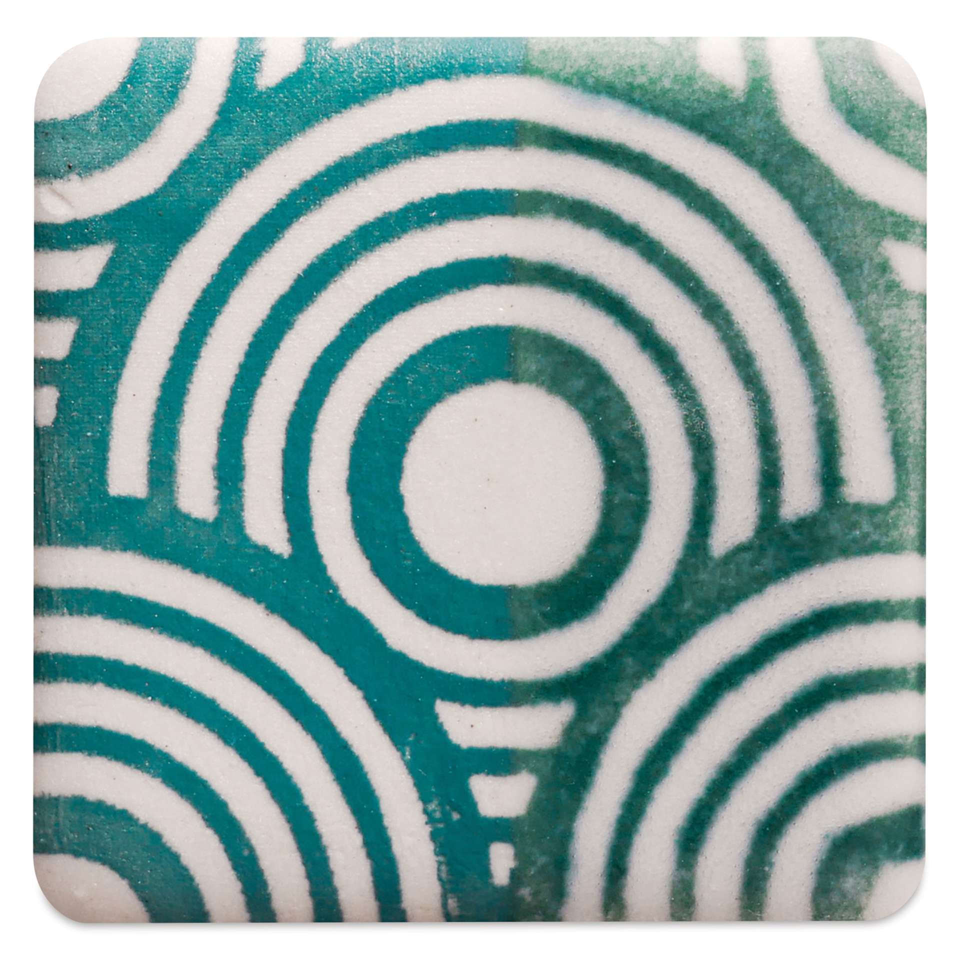 Amaco Ceramic Printing Ink - Hunter Green, 8 oz fired to cone 10 reduction