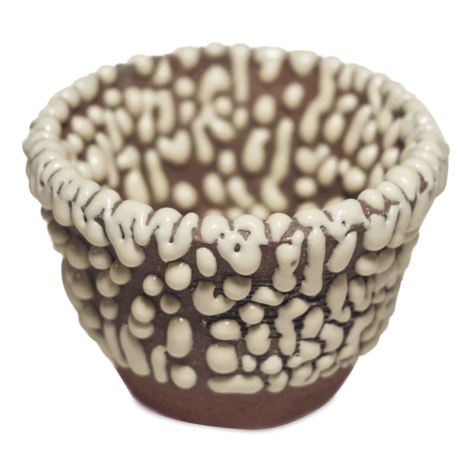 Ritual Glaze by Mayco Bead Glaze - Yellow applied to clay bowl