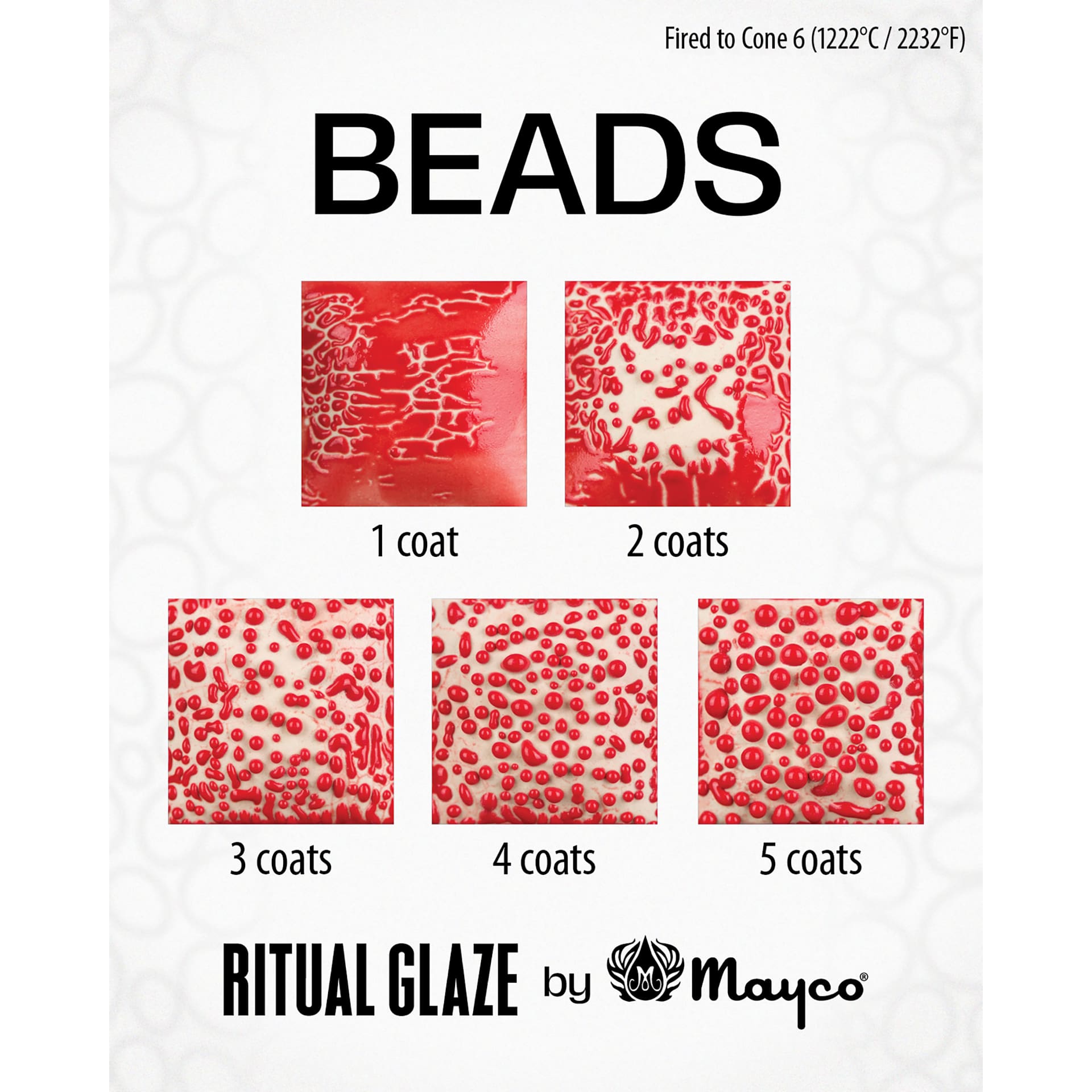 Ritual Glaze Bead Glazes number of coats comparisons