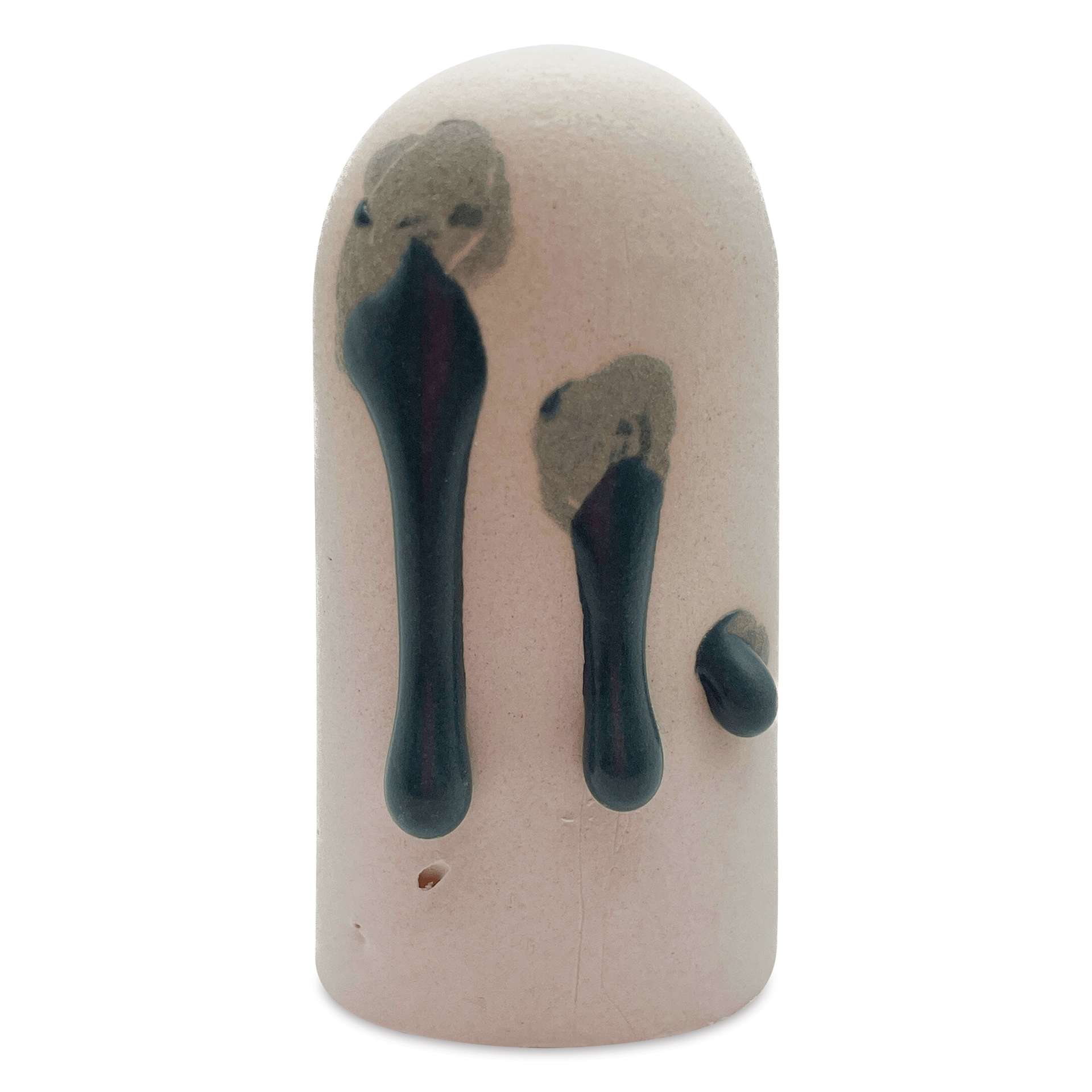 Ritual Glaze Melt Gloop Glaze - Grey - finished example