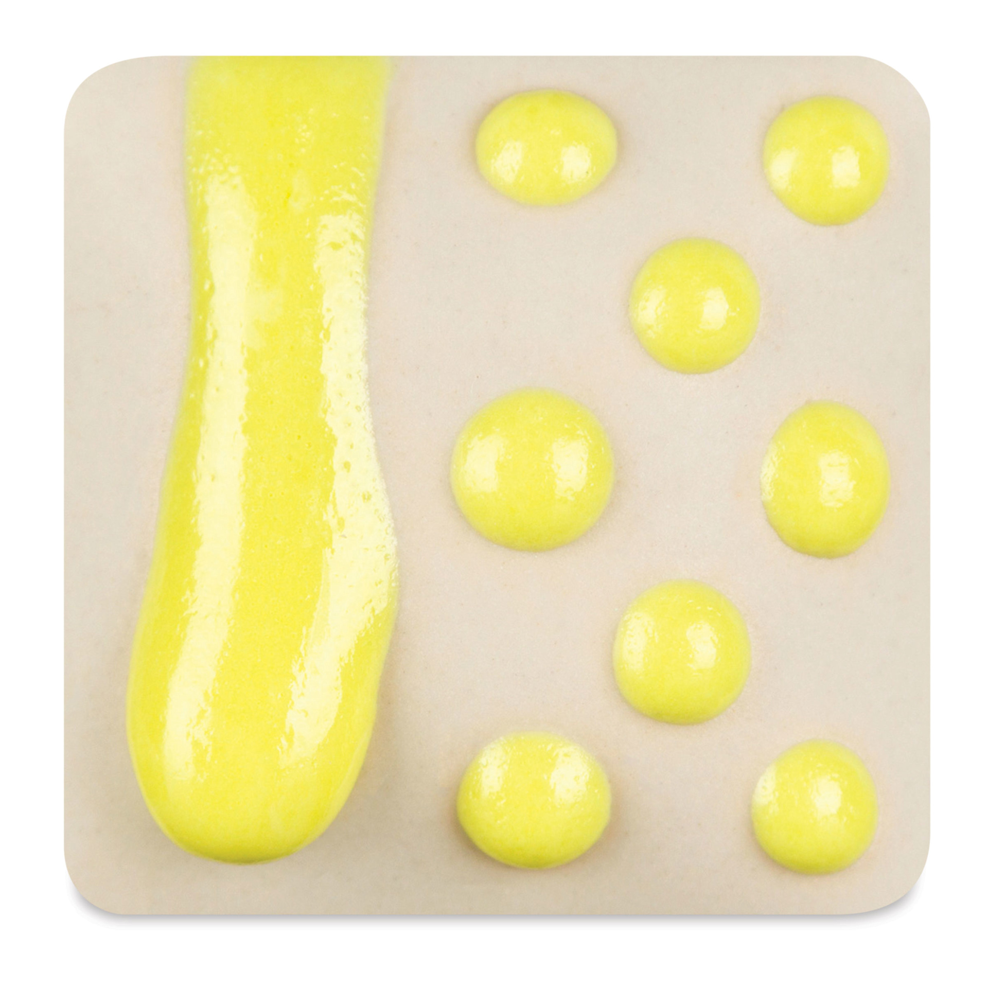 Ritual Glaze By Mayco Melt Gloop Glaze - Yellow fired to cone 10 reduction