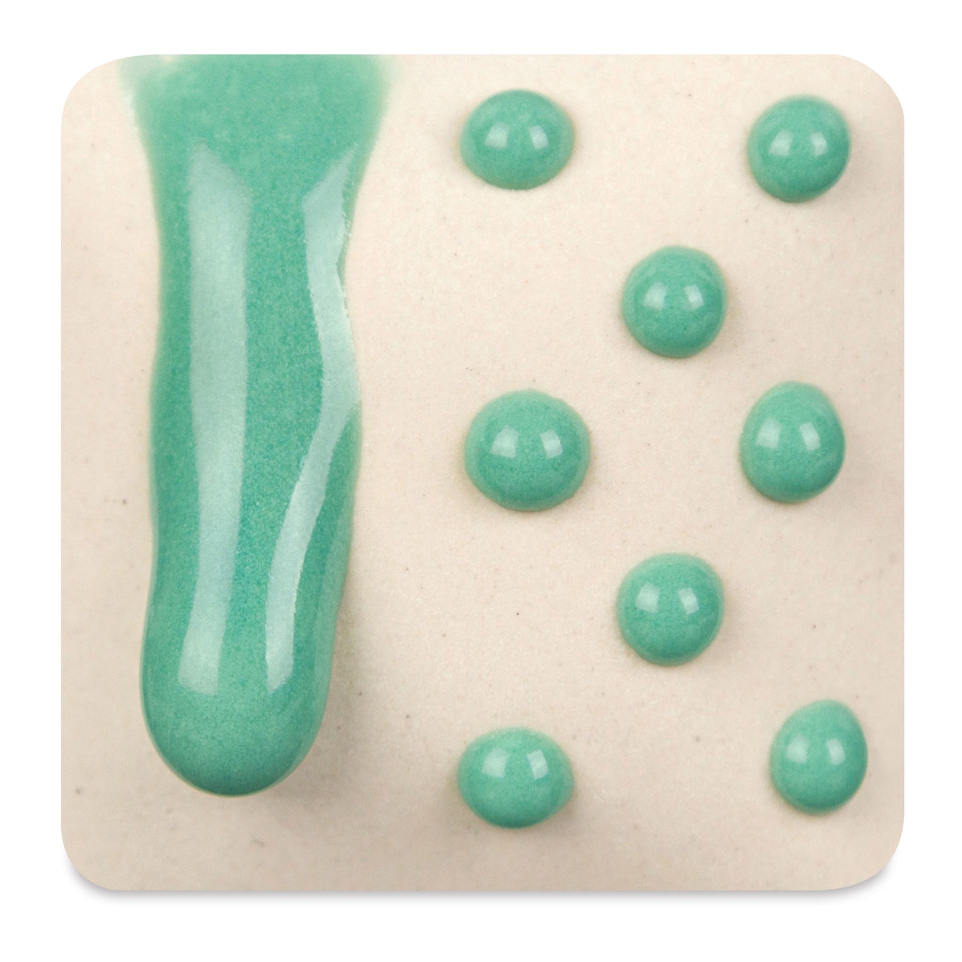 Ritual Glaze By Mayco Melt Gloop Glaze - Turquoise fired to cone 6 oxidation