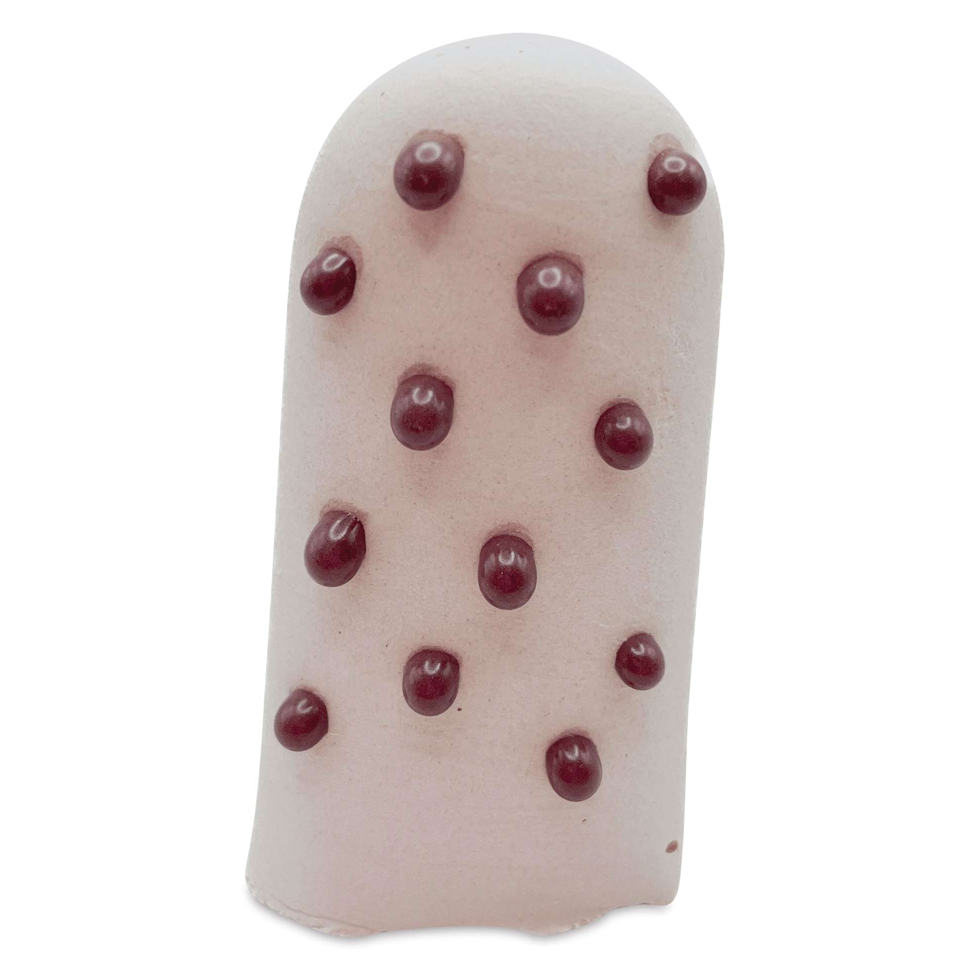 Ritual Glaze Melt Gloop Glaze - Purple - finished example, dots