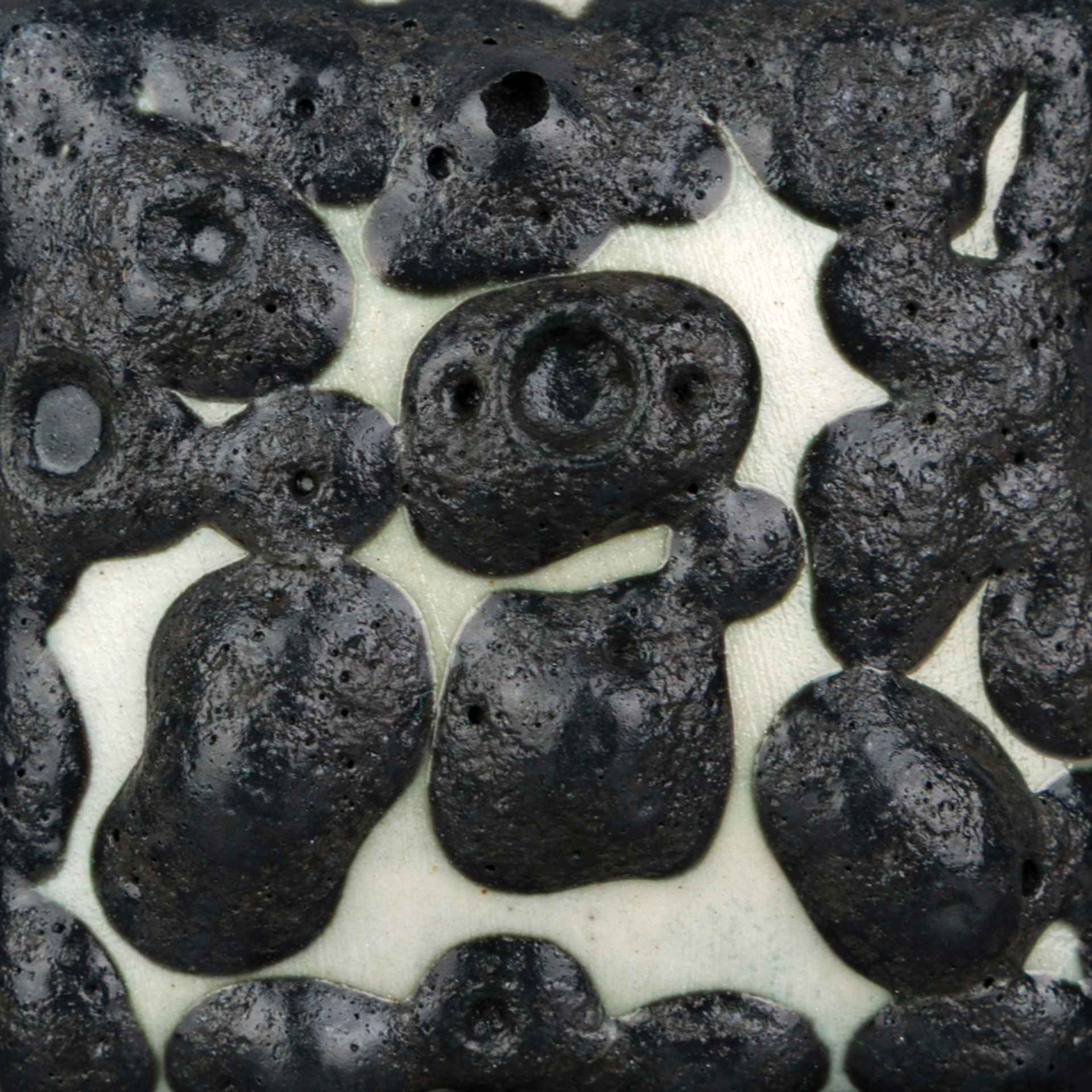 Ritual Glaze By Mayco Moon Rocks Glaze - Black Moon, 16 oz fired to cone 10 reduction