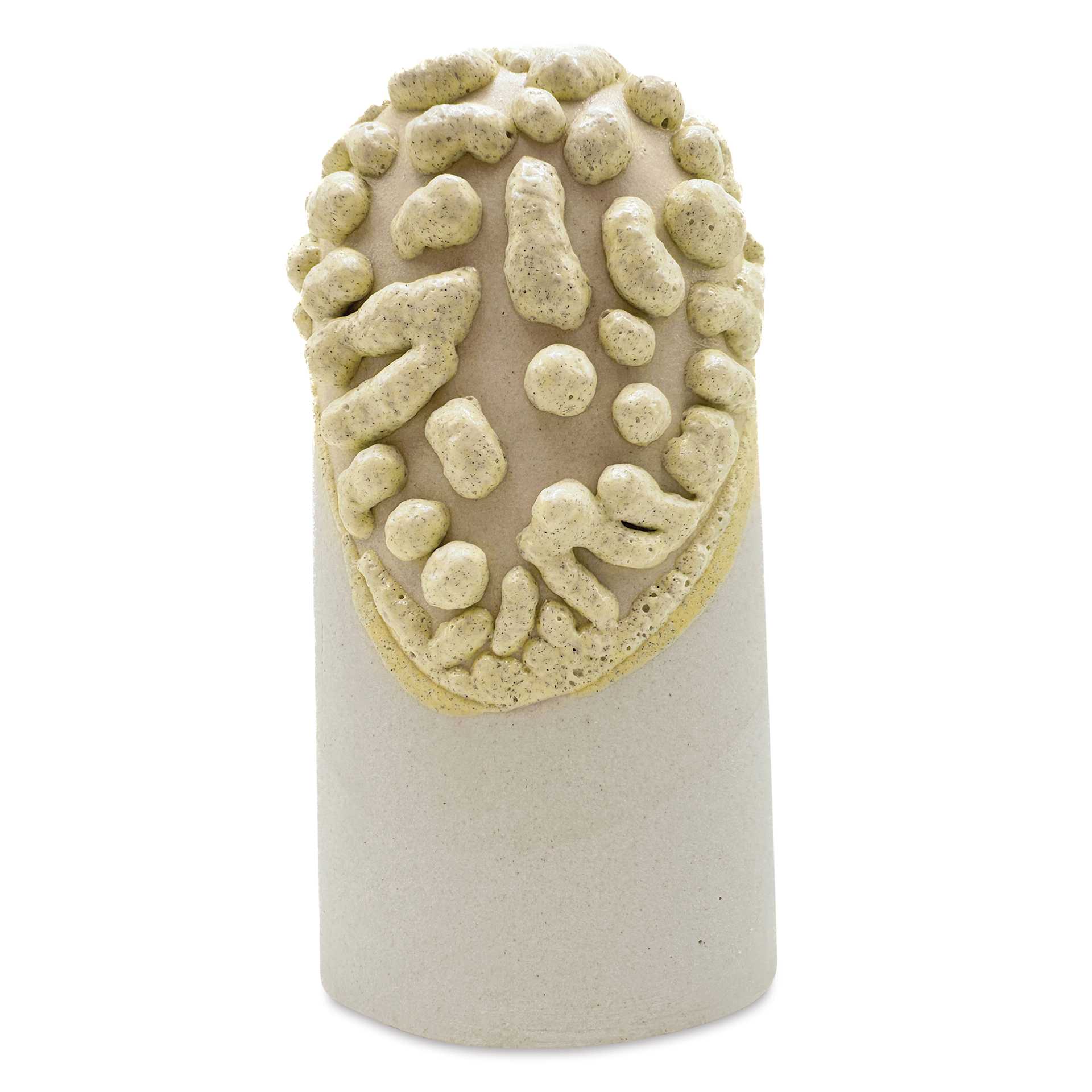 Ritual Glaze Moon Rocks Glaze - Pastel Yellow - finished example