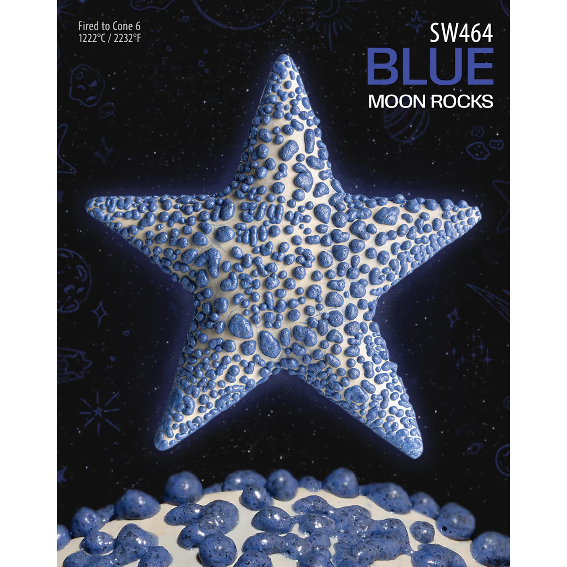 Ritual Glaze By Mayco Moon Rocks Glaze - Blue Moon, 16 oz