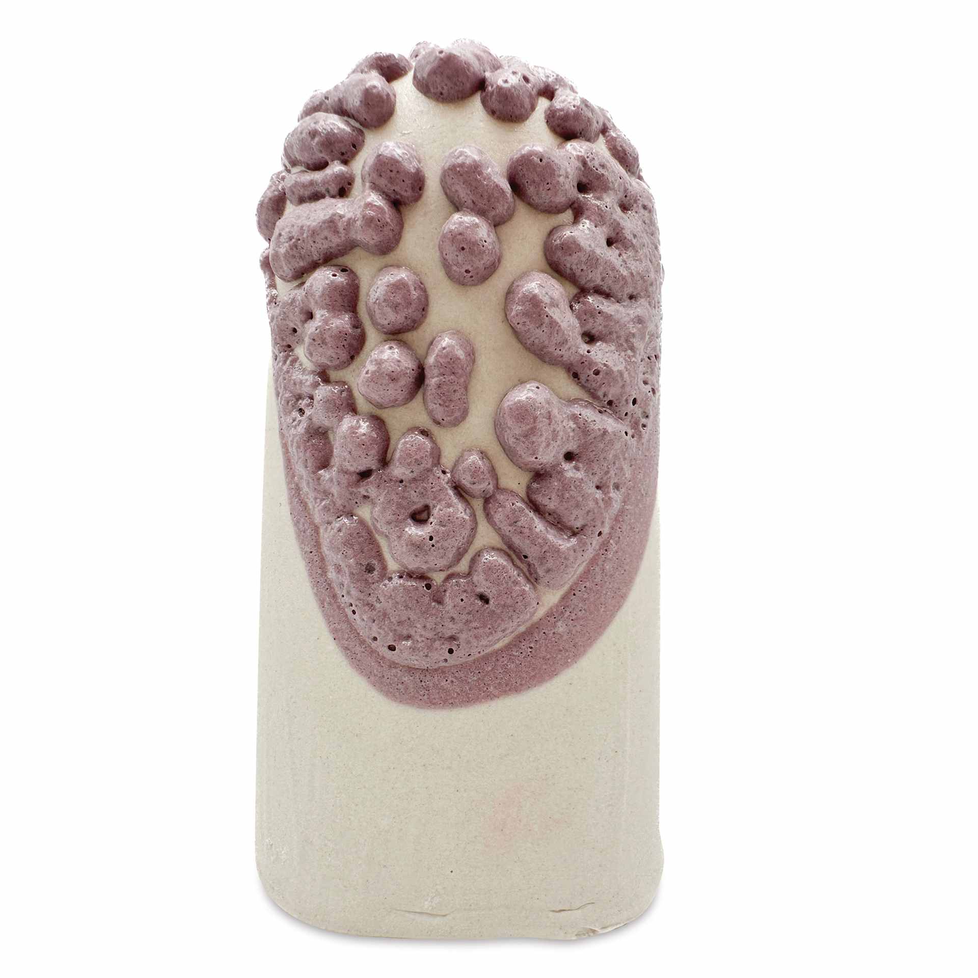 Ritual Glaze Moon Rocks Glaze - Pastel Purple - finished example