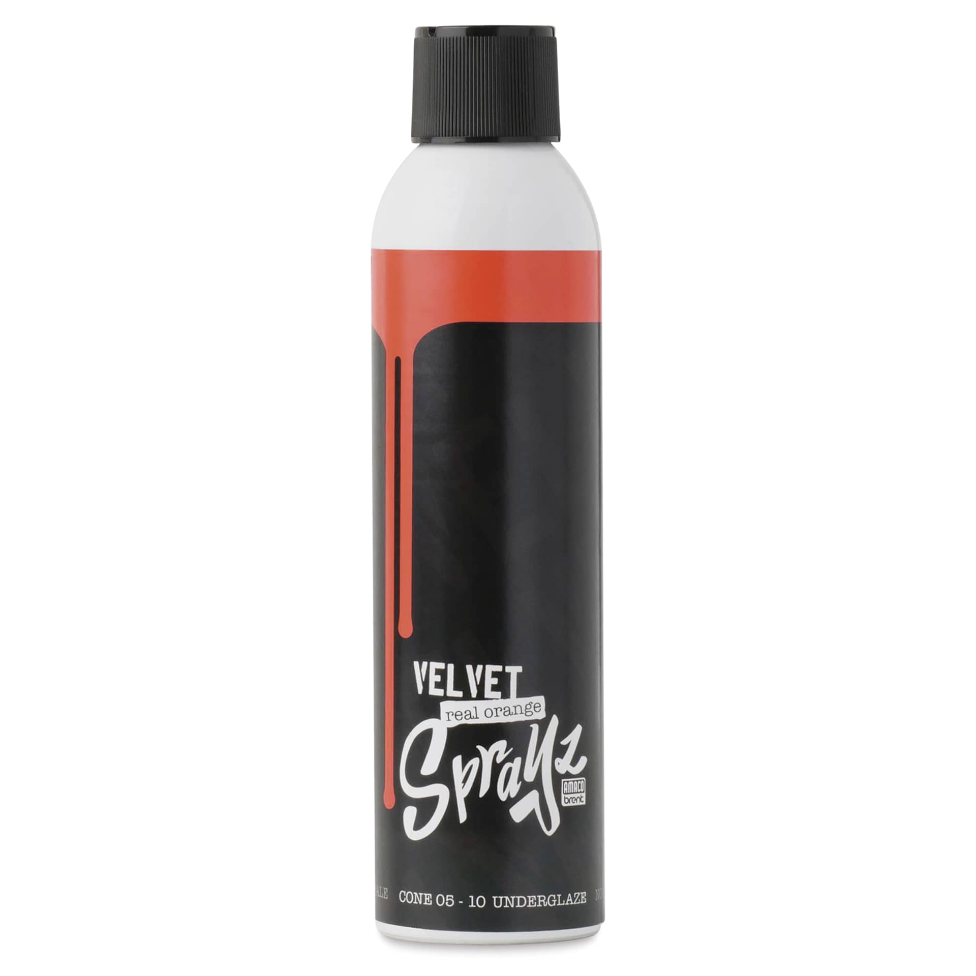 Amaco Velvet Sprayz Underglaze - Real Orange, 10 oz - front