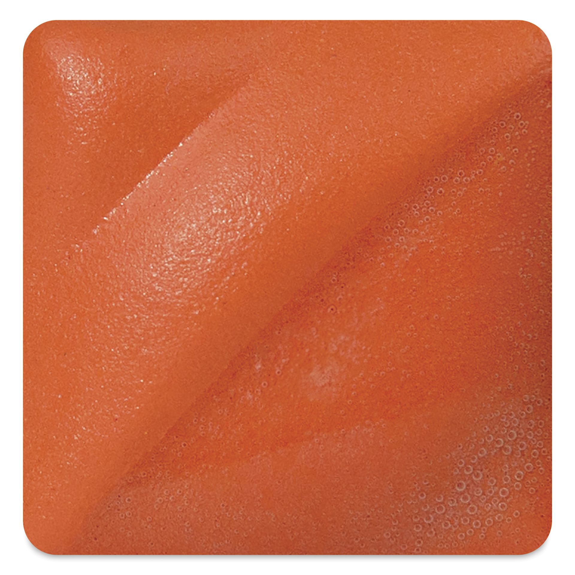 Amaco Velvet Sprayz Underglaze - Real Orange - Fired to Cone 10