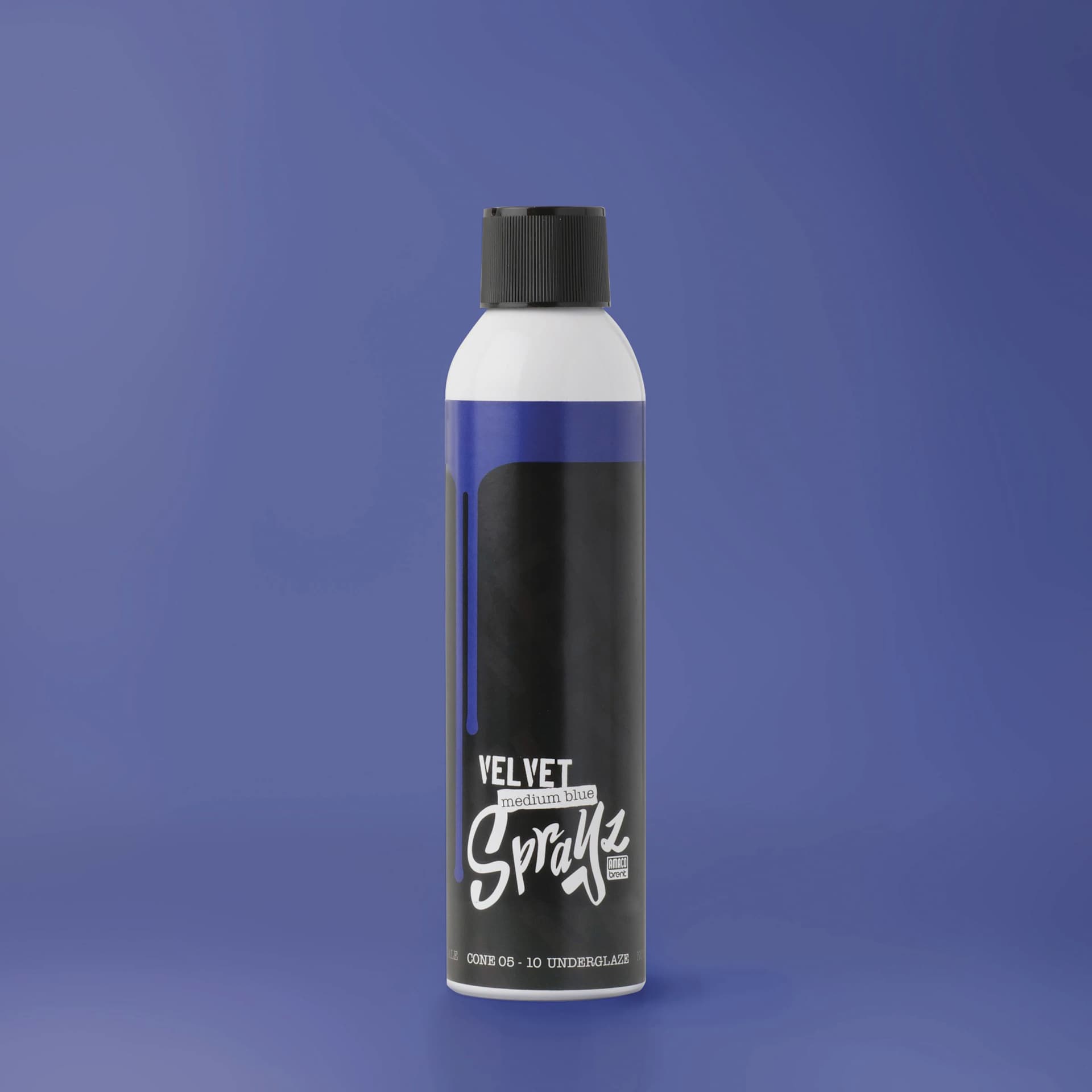 Amaco Velvet Sprayz Underglaze - Medium Blue, 10 oz