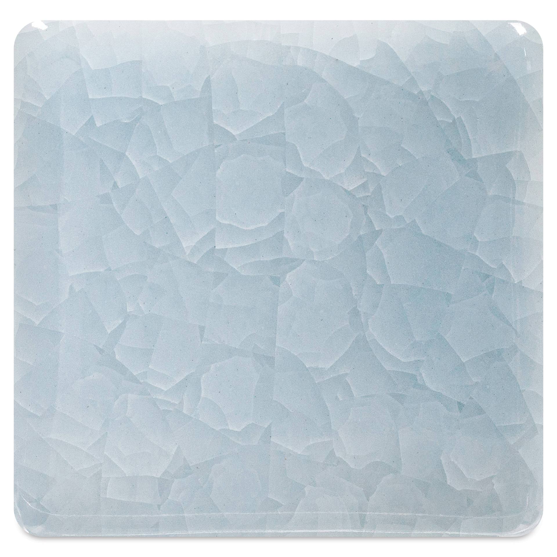 Amaco Kiln Ice Glaze - Winter Glass - glaze over #16 white chocolate clay