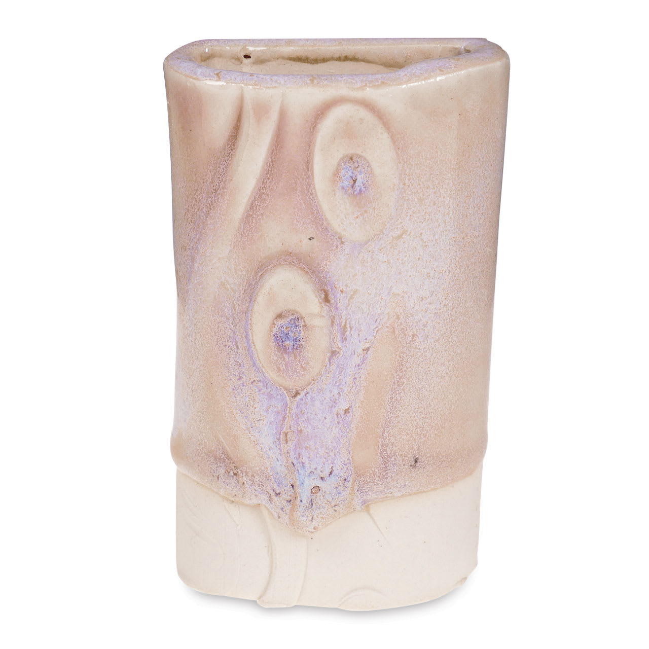 Amaco Crawls Glaze - CR-17 Flux - over C-53 fire on vertical vessel